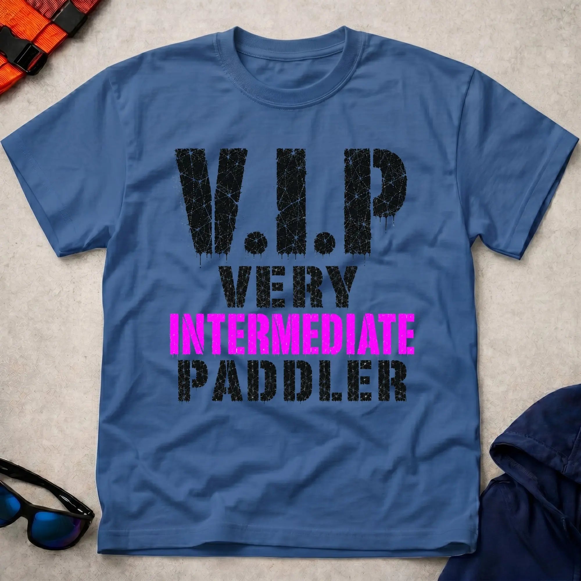 Royal Very Intermediate Paddler tee — funny paddling gift — Vector Paddle
