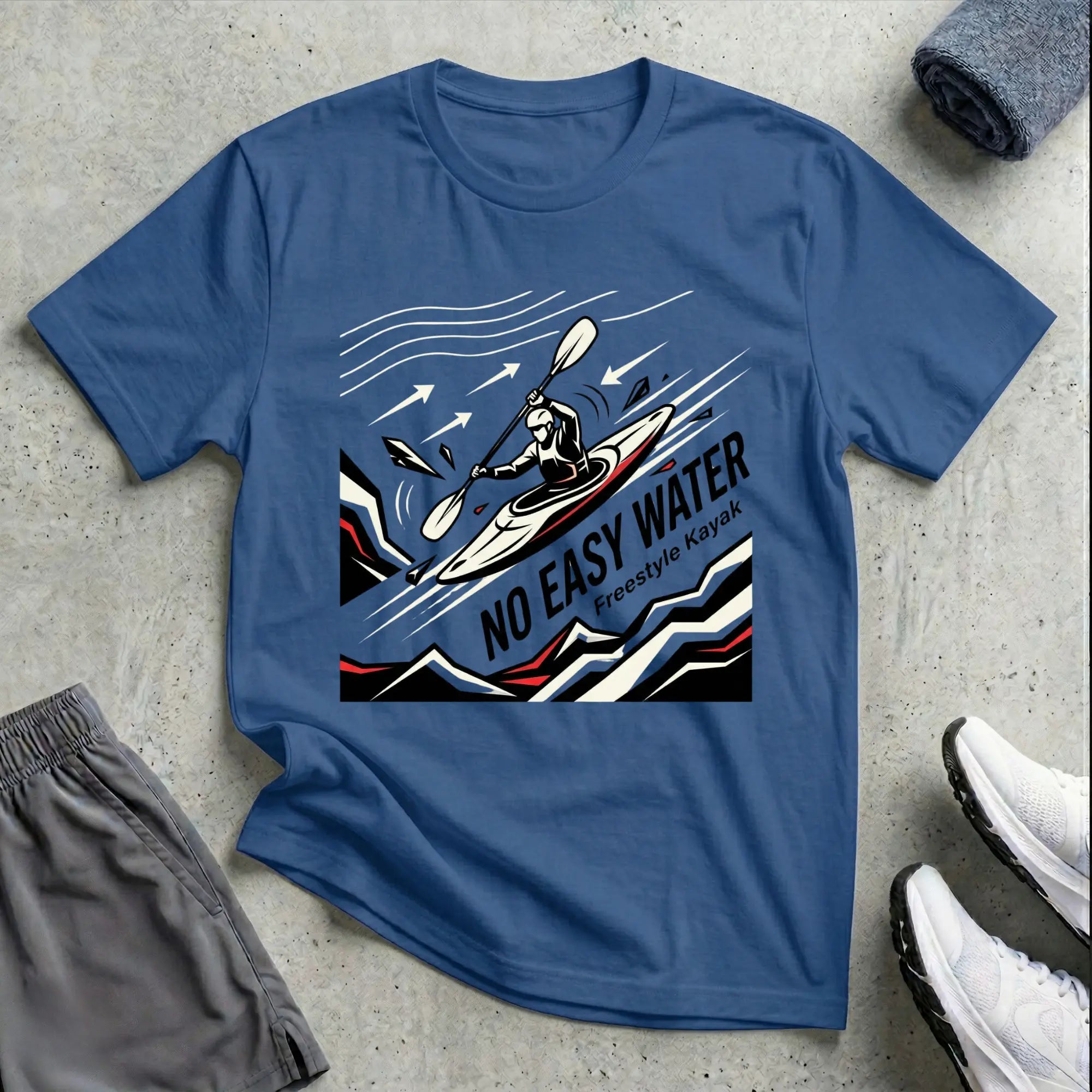 Flow No Easy Water Tee Printify
