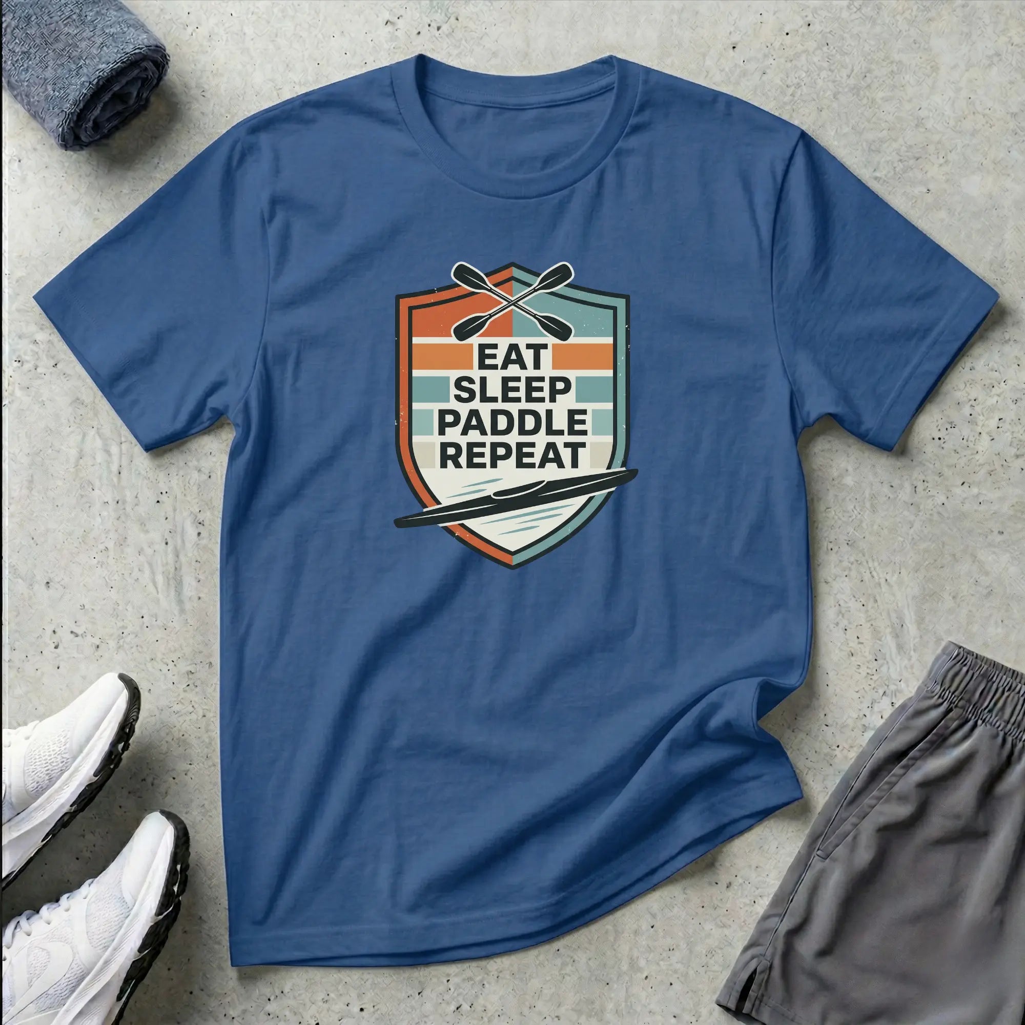 Eat Sleep Paddle Repeat | K1 Kayak T-Shirt Printify