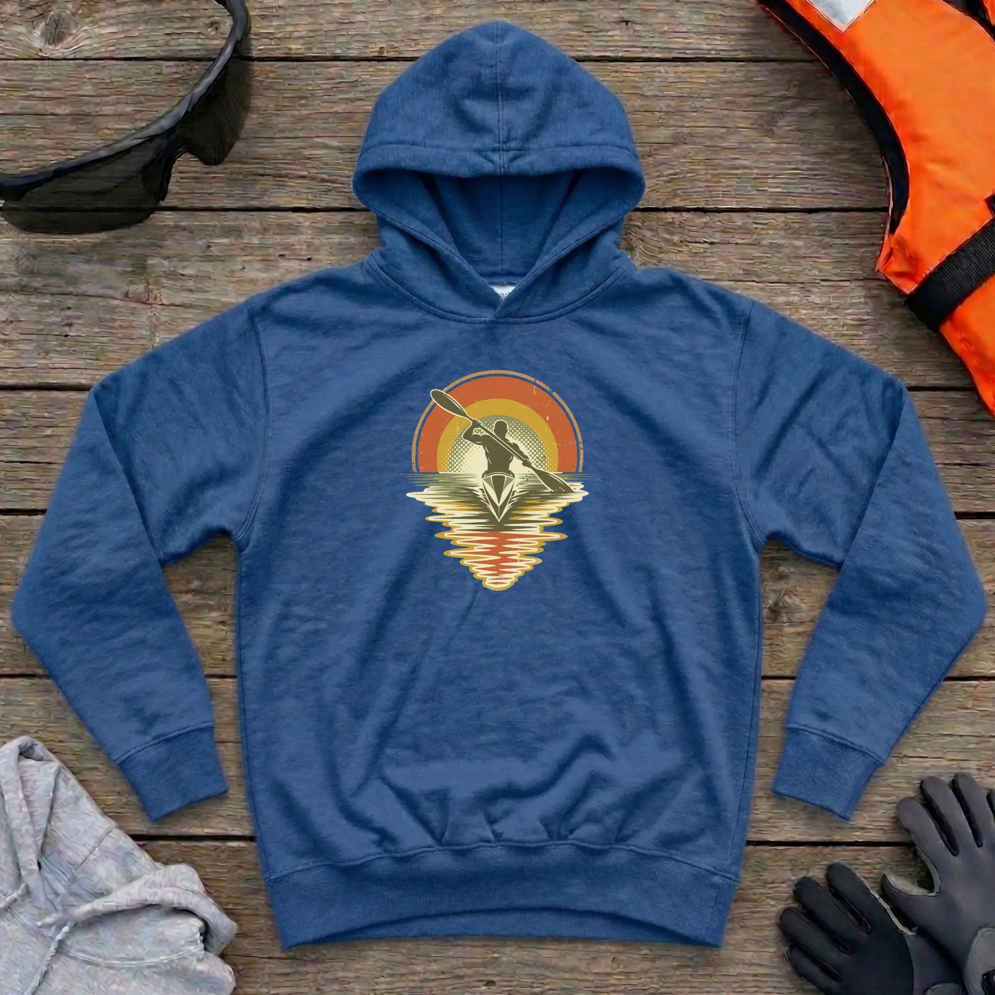 Hoodie - "Retro Sunset" | Kayak Printify