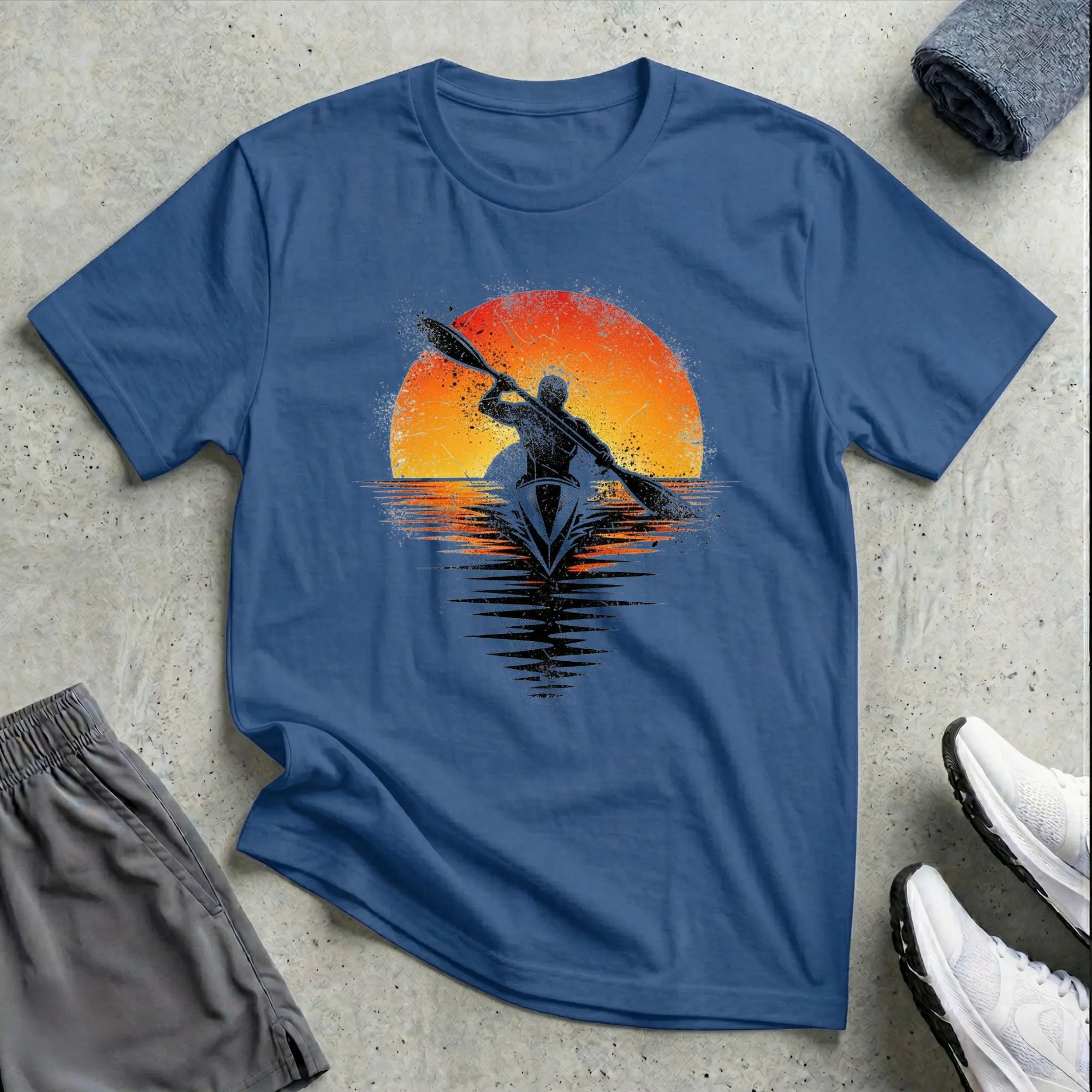 Grunge Sunset Really Relaxed T-Shirt Printify