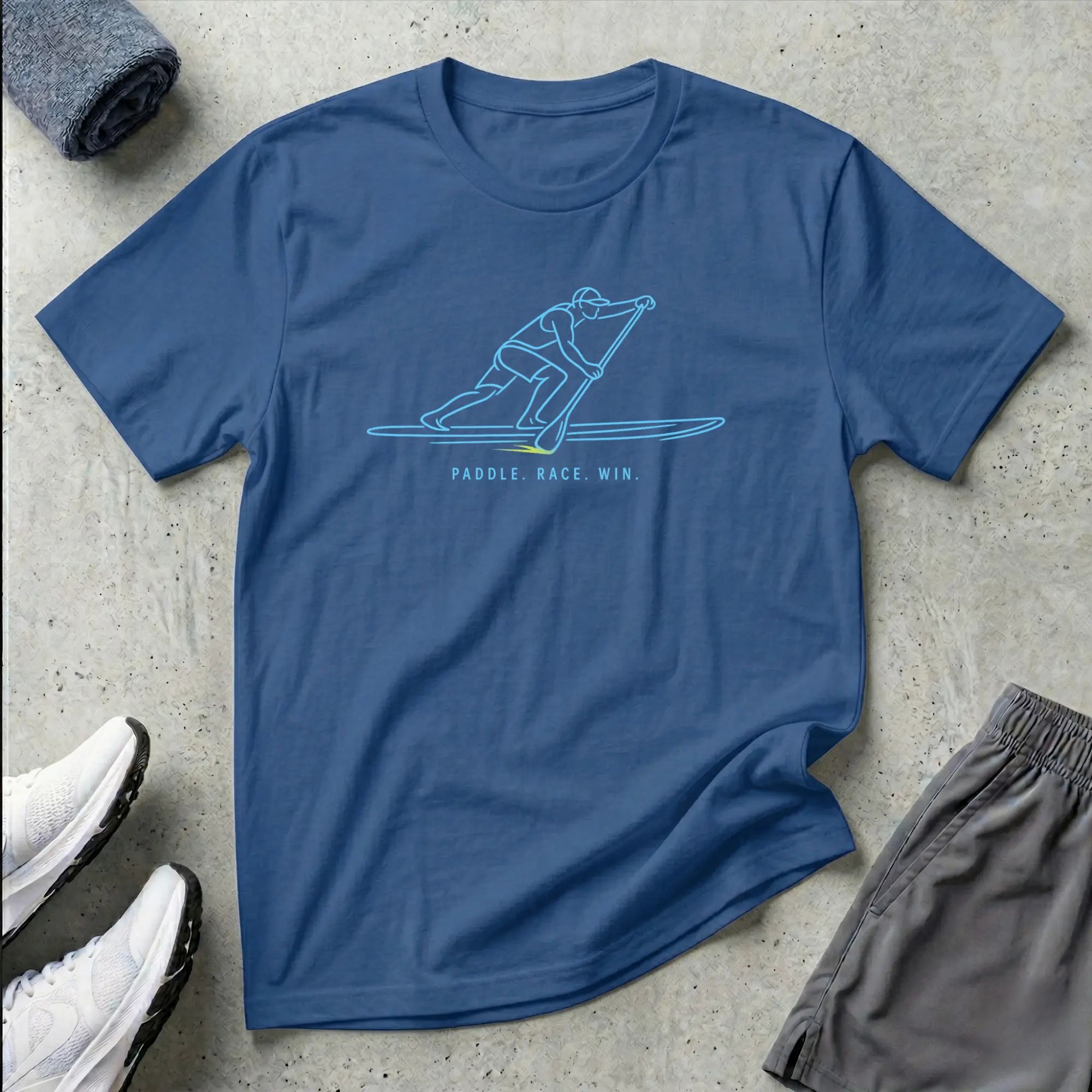 Paddle Race Win. SUP T-Shirt Printify