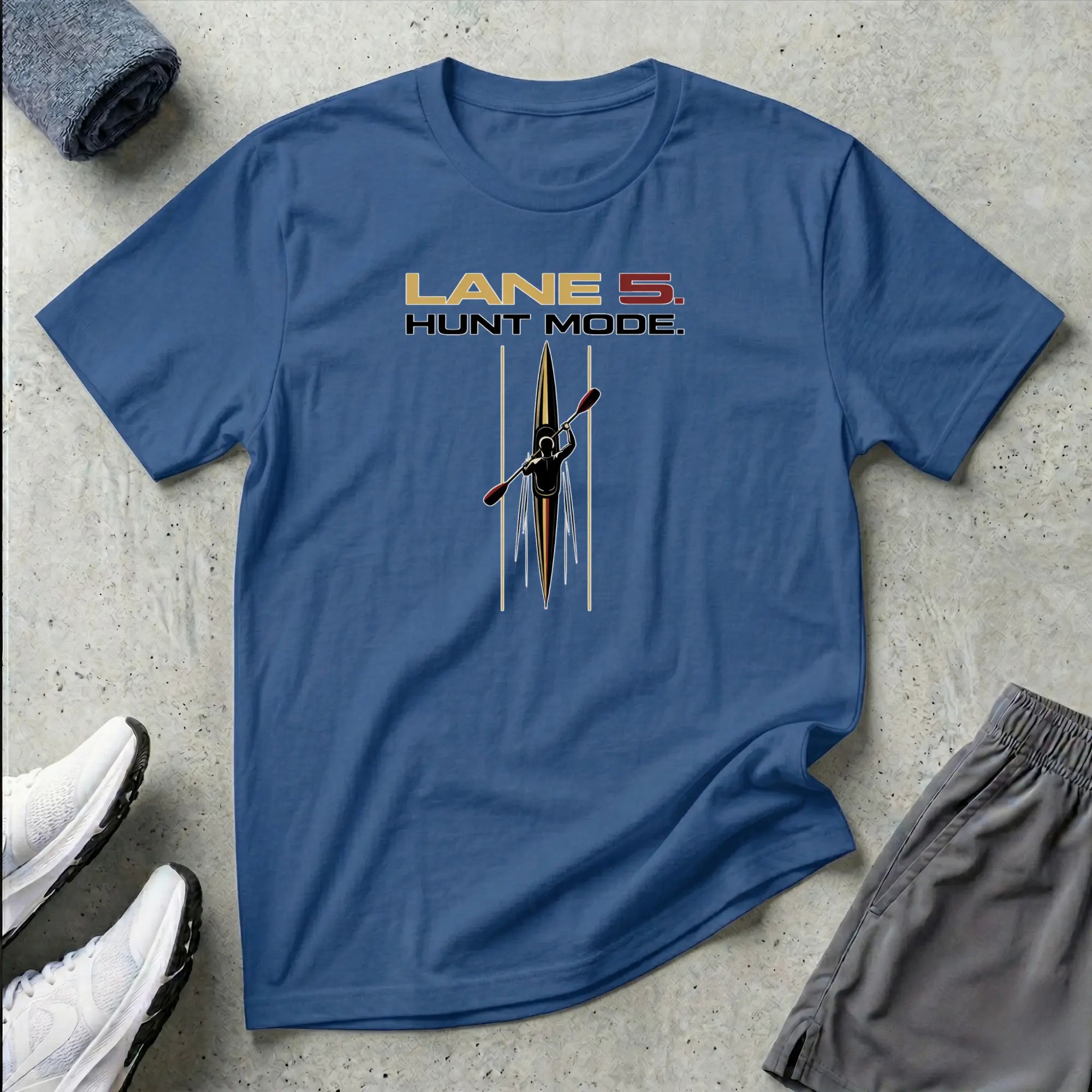 Lane 5 - Hunt Mode. Kayak Sprint T-Shirt Printify