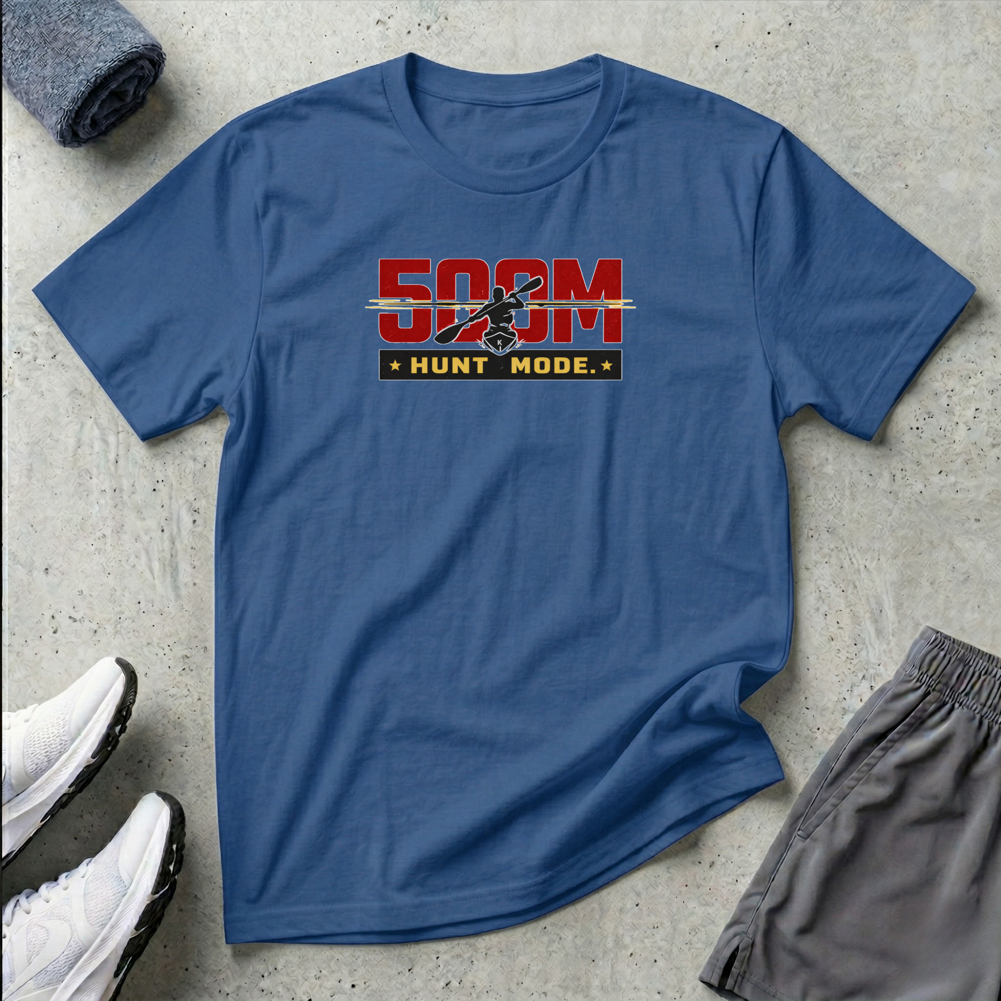 500m Hunt Mode. Kayak Sprint T-Shirt