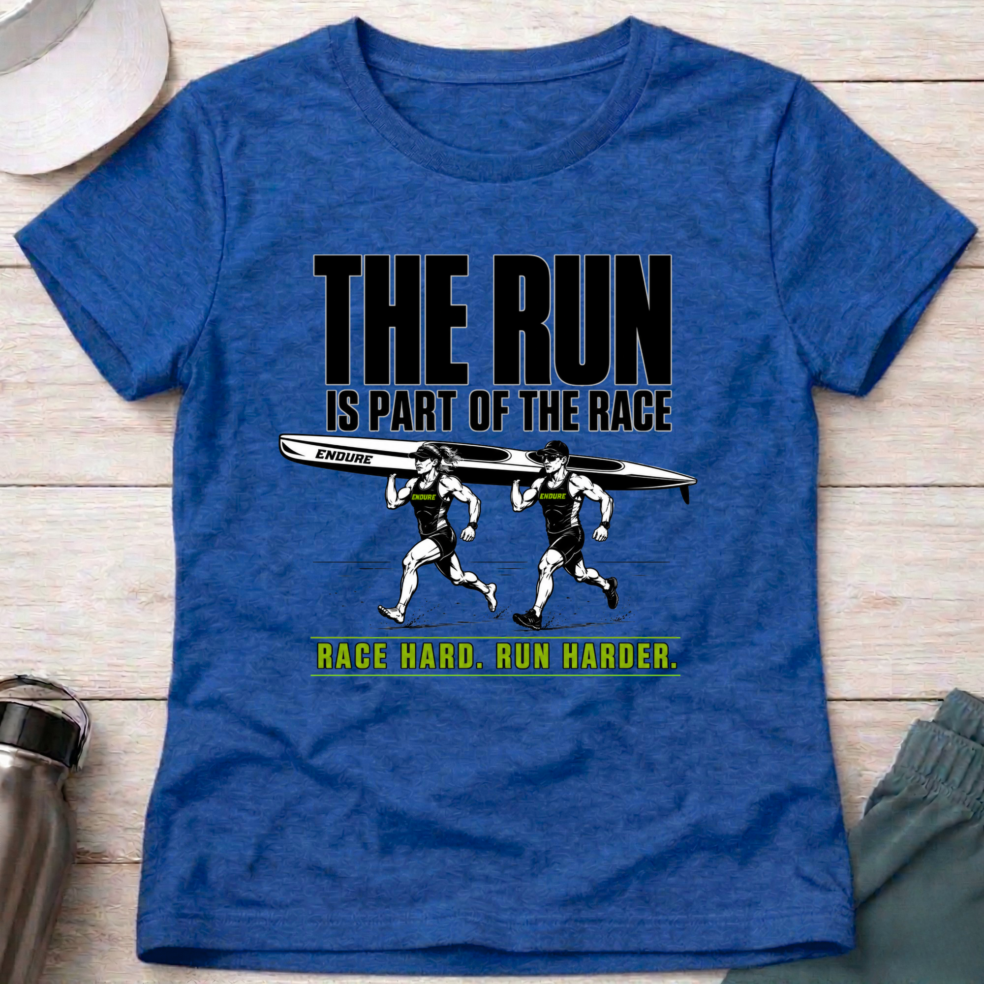 Endure The Run Is Part Of The Race — Fitted Tee 