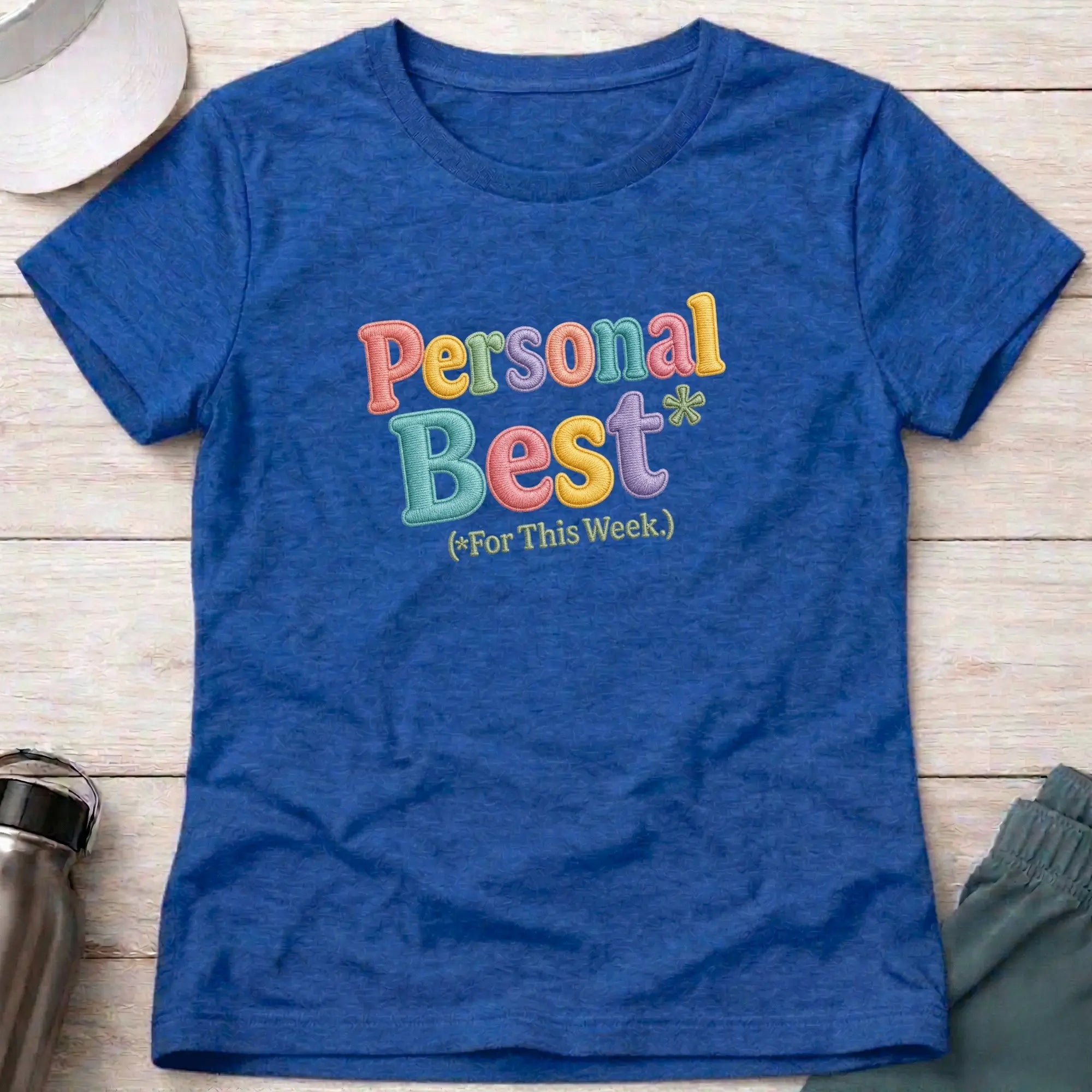 Royal Personal Best* fitted tee — funny racing paddler gift — Vector Paddle