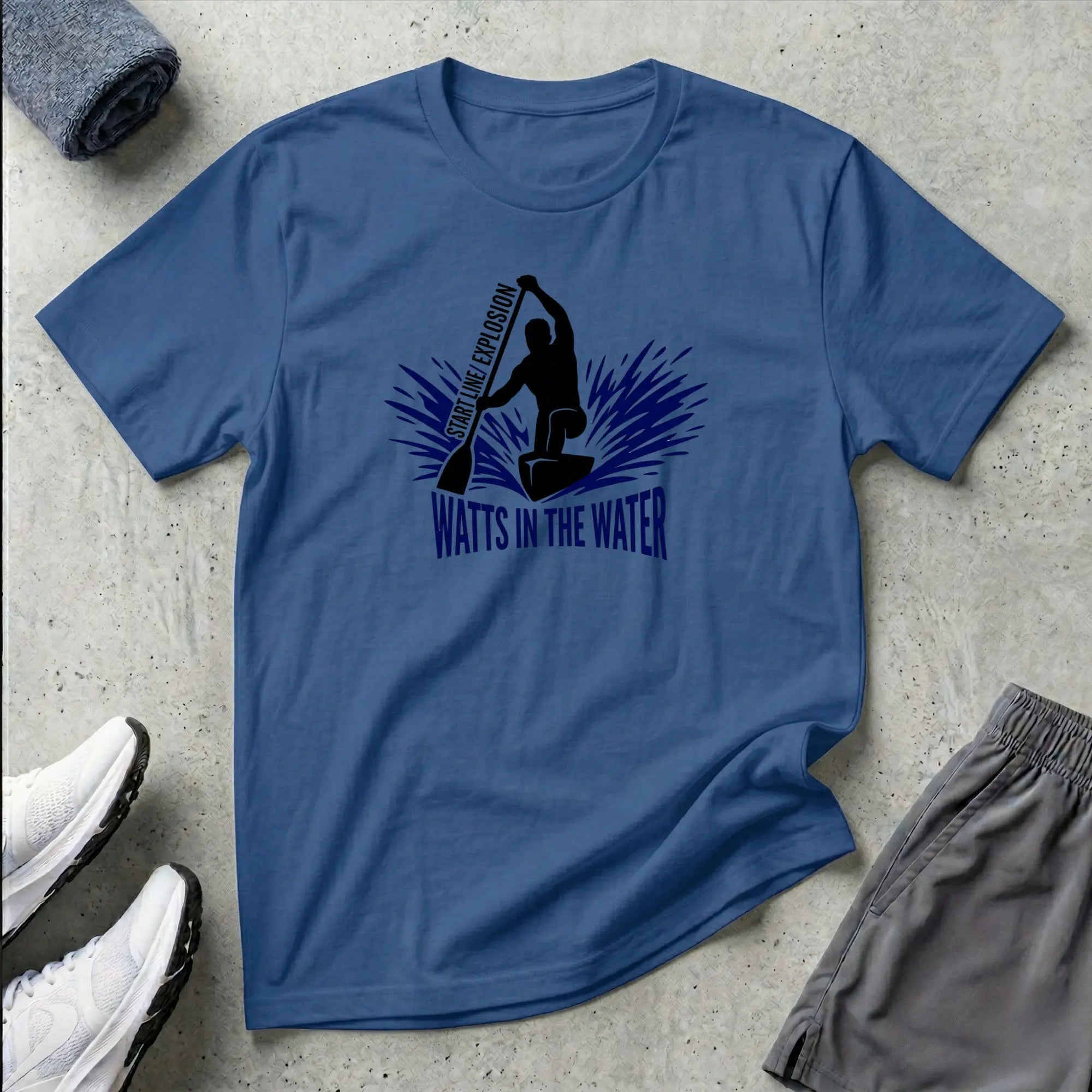 Watts In The Water. Start Line / Explosion. C1 Canoe T-Shirt Printify