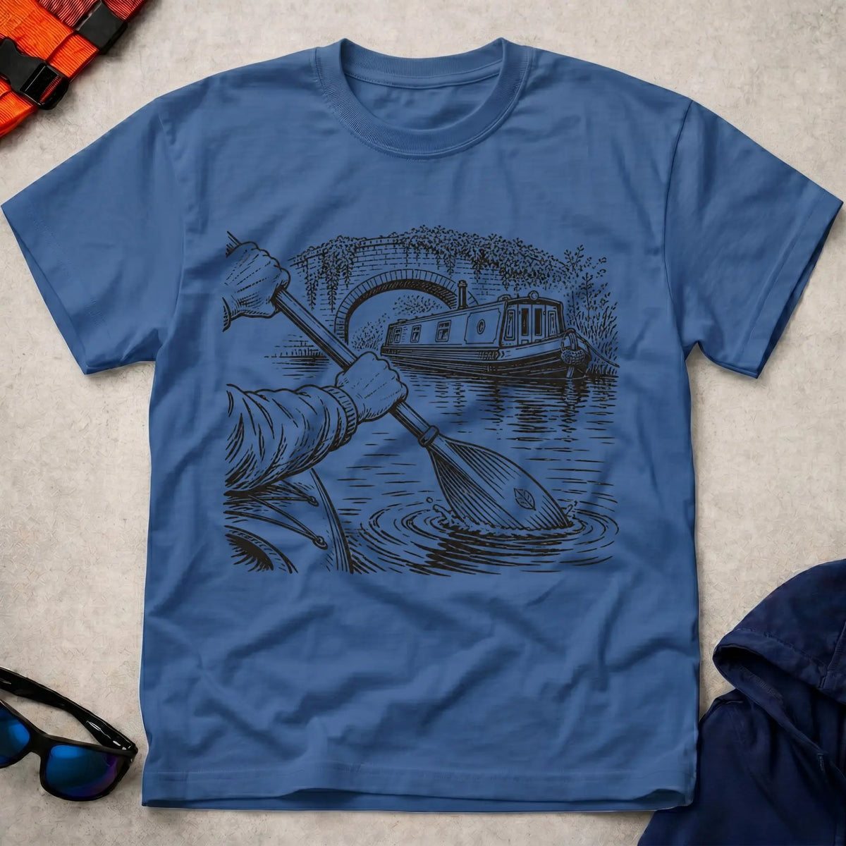 Royal Still Water tee — calm paddler gift — Vector Paddle