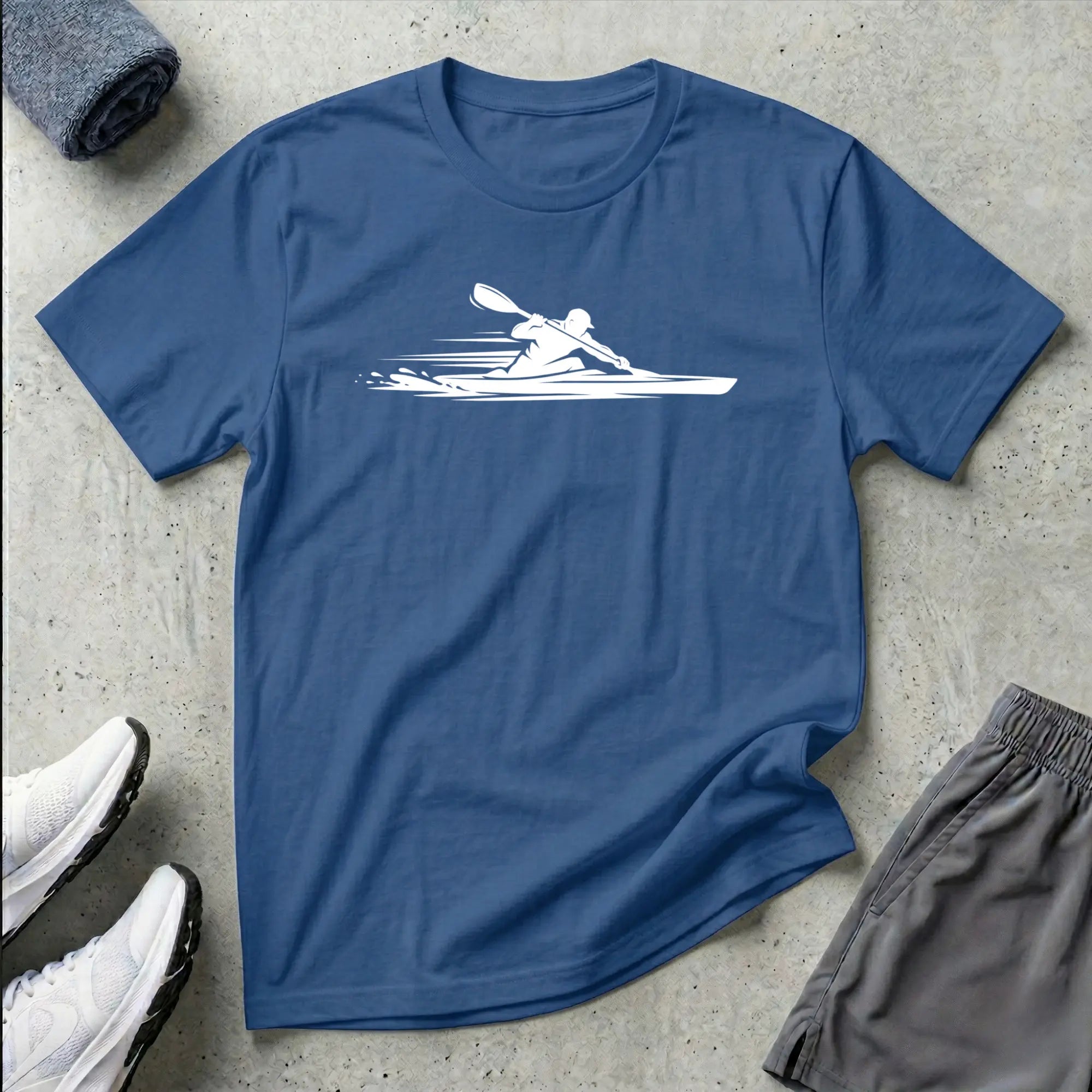 K1 Kayak Sprint T-Shirt bright silhouette Printify