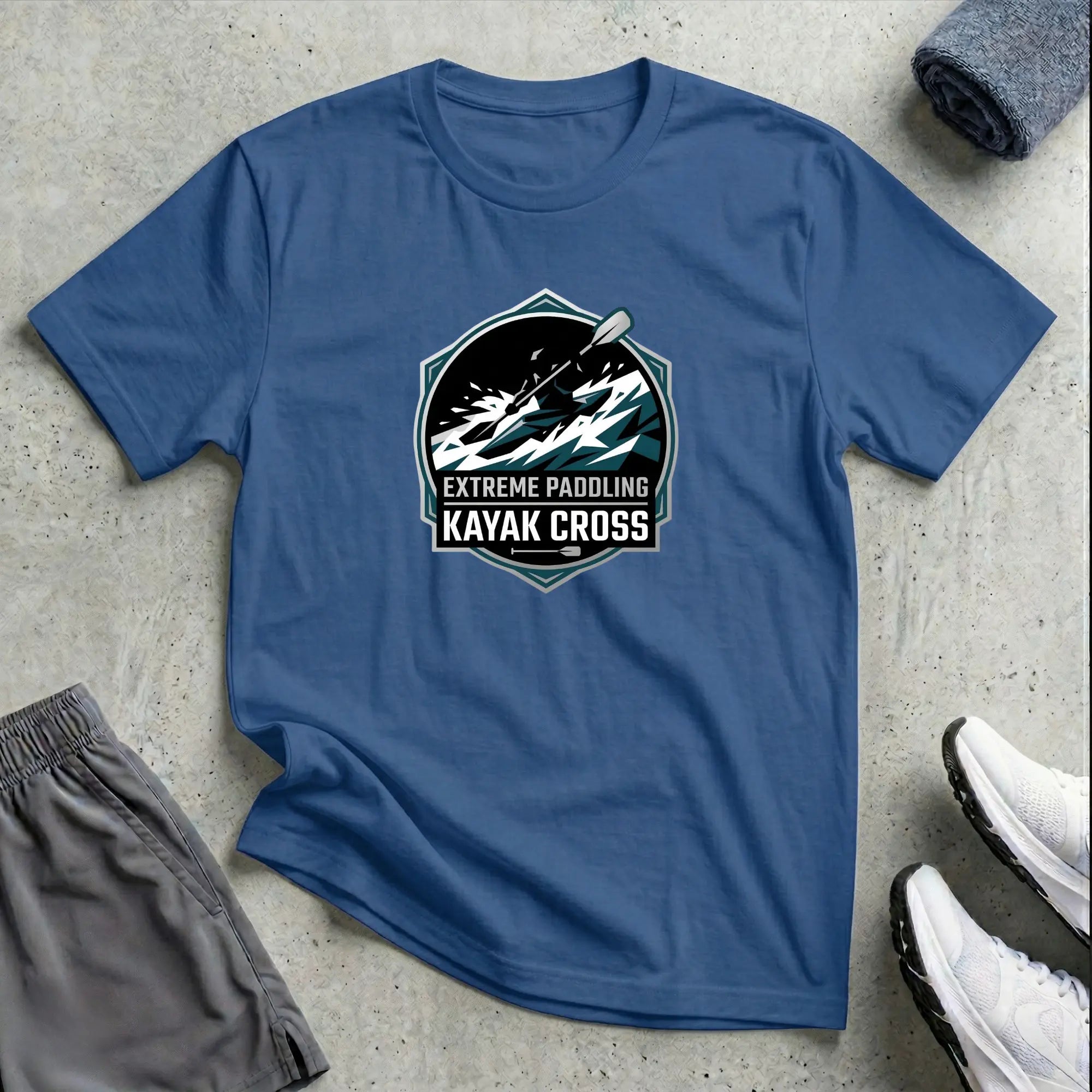 Extreme Paddling. Kayak Cross T-Shirt Printify