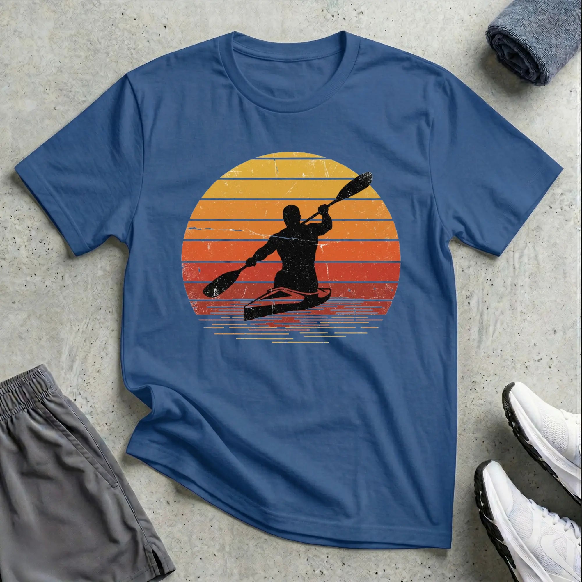 Retro Sunset. Relaxed T-Shirt Printify