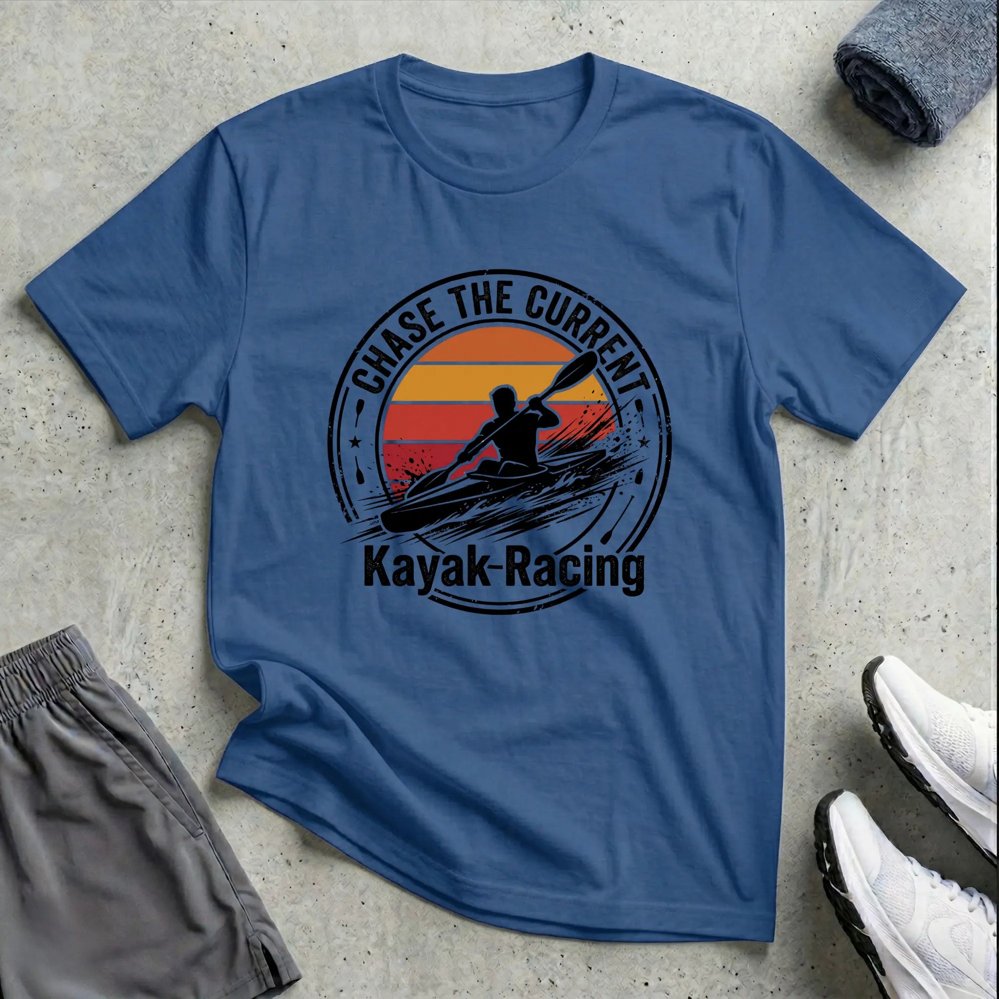 Chase The Current - Racing T-Shirt Printify