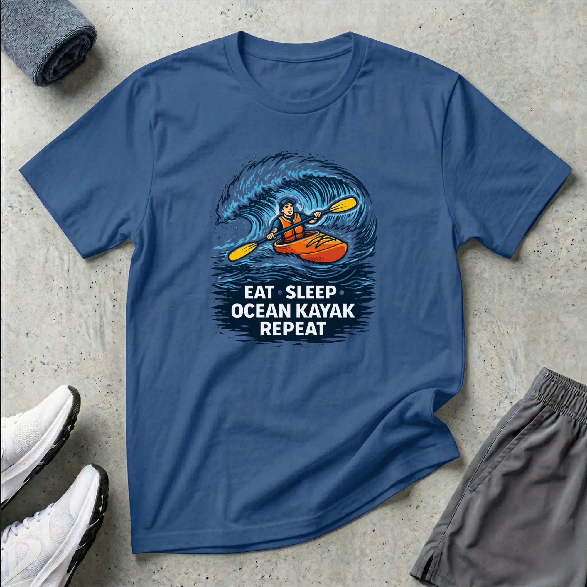 Eat Sleep Ocean Kayak Repeat T-Shirt Printify
