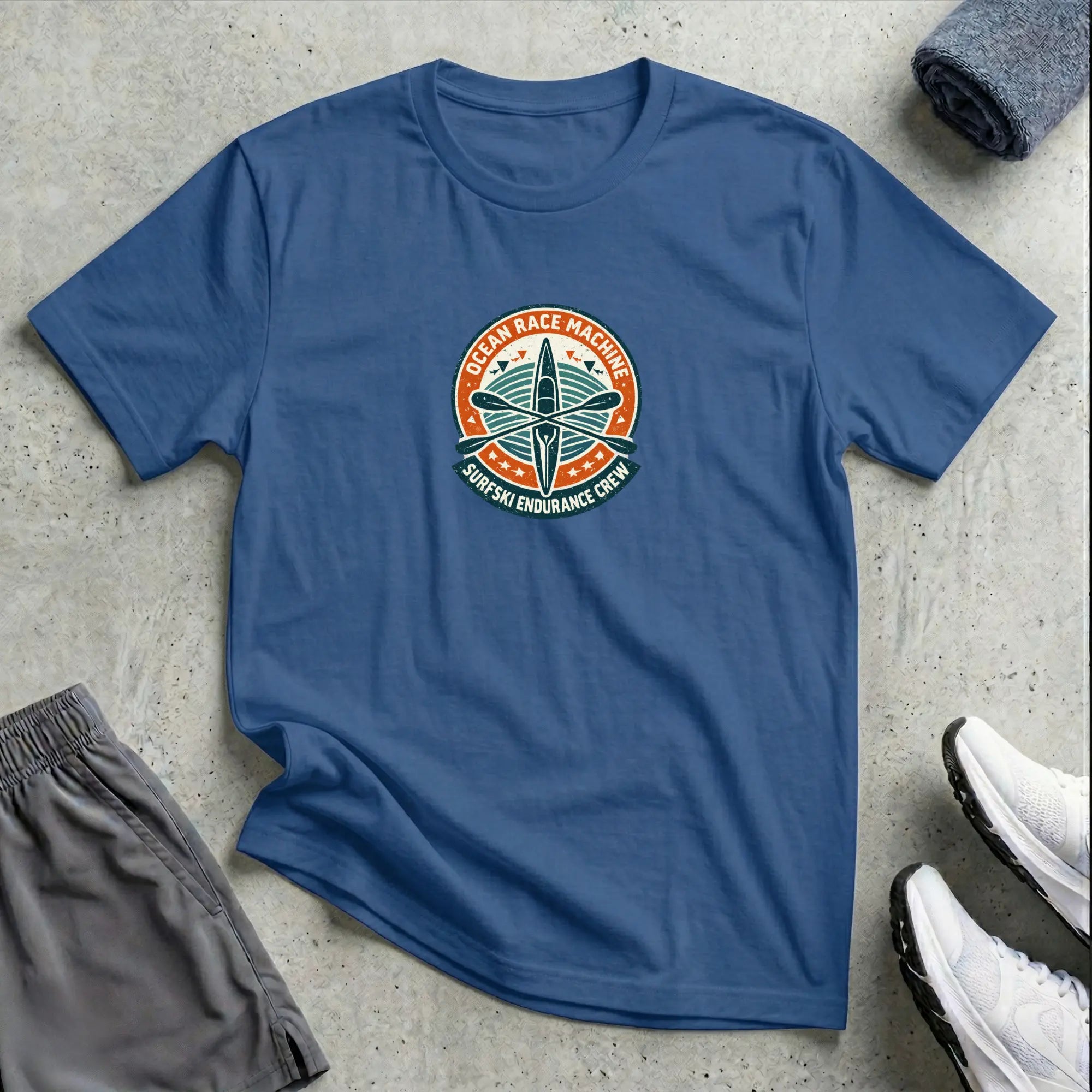 Ocean Race Machine. Surfski Crew T-Shirt Printify