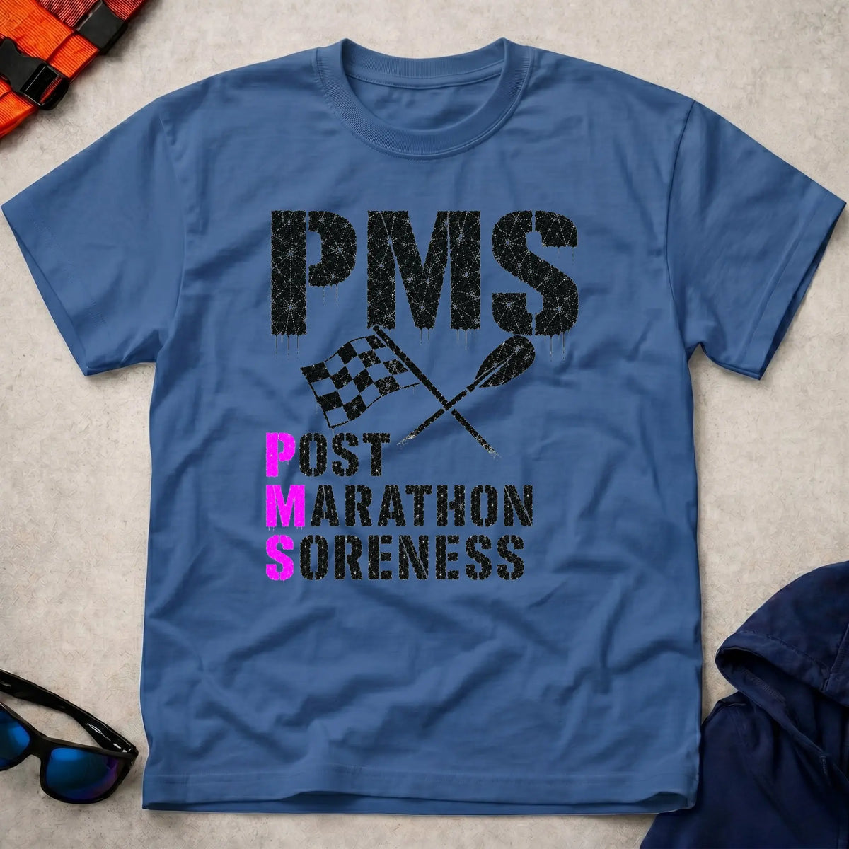 Royal P.M.S. tee — Post Marathon Soreness gift — Vector Paddle
