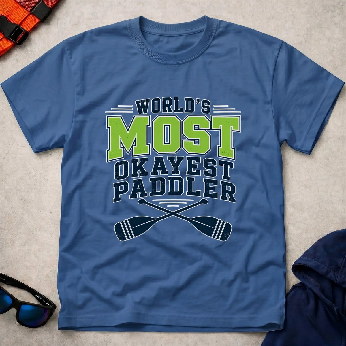 Royal World's Most Okayest Paddler t-shirt – Vector Paddle
