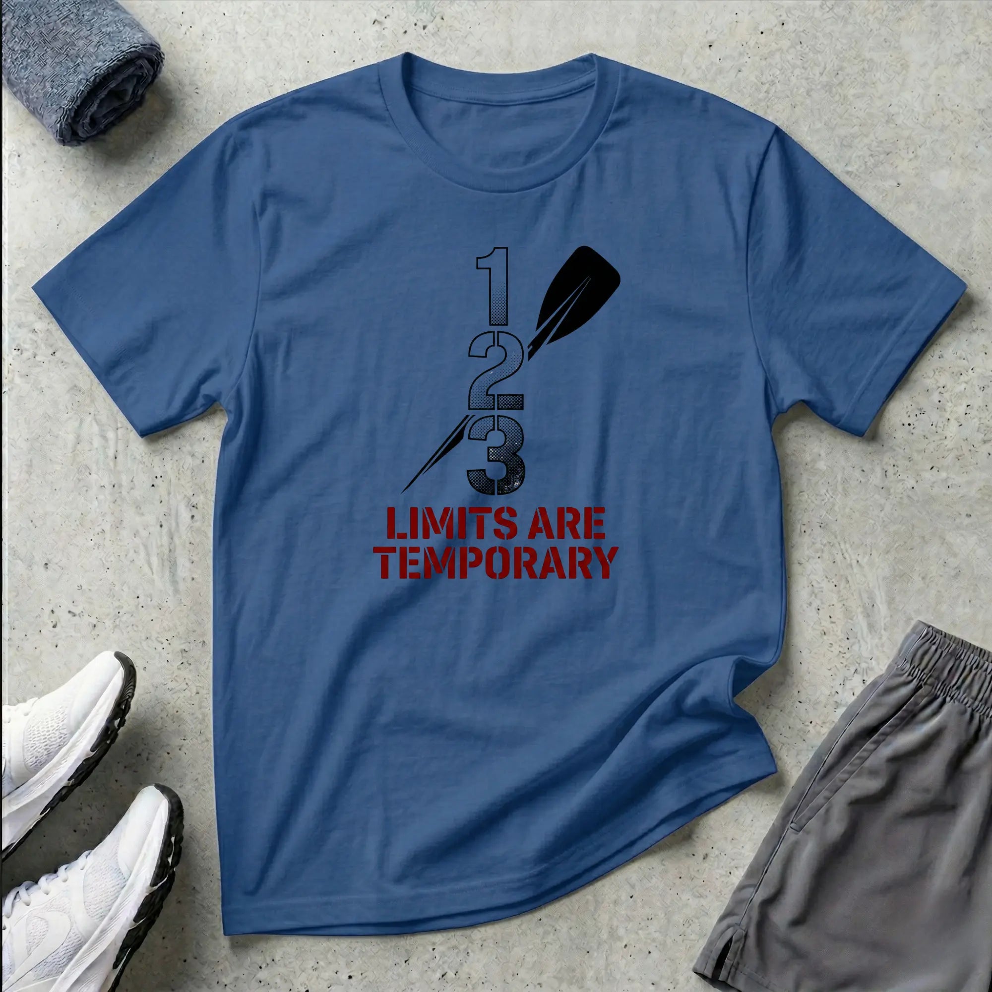 Paracanoe. 1 2 3 Limits Are Temporary. T-Shirt Printify