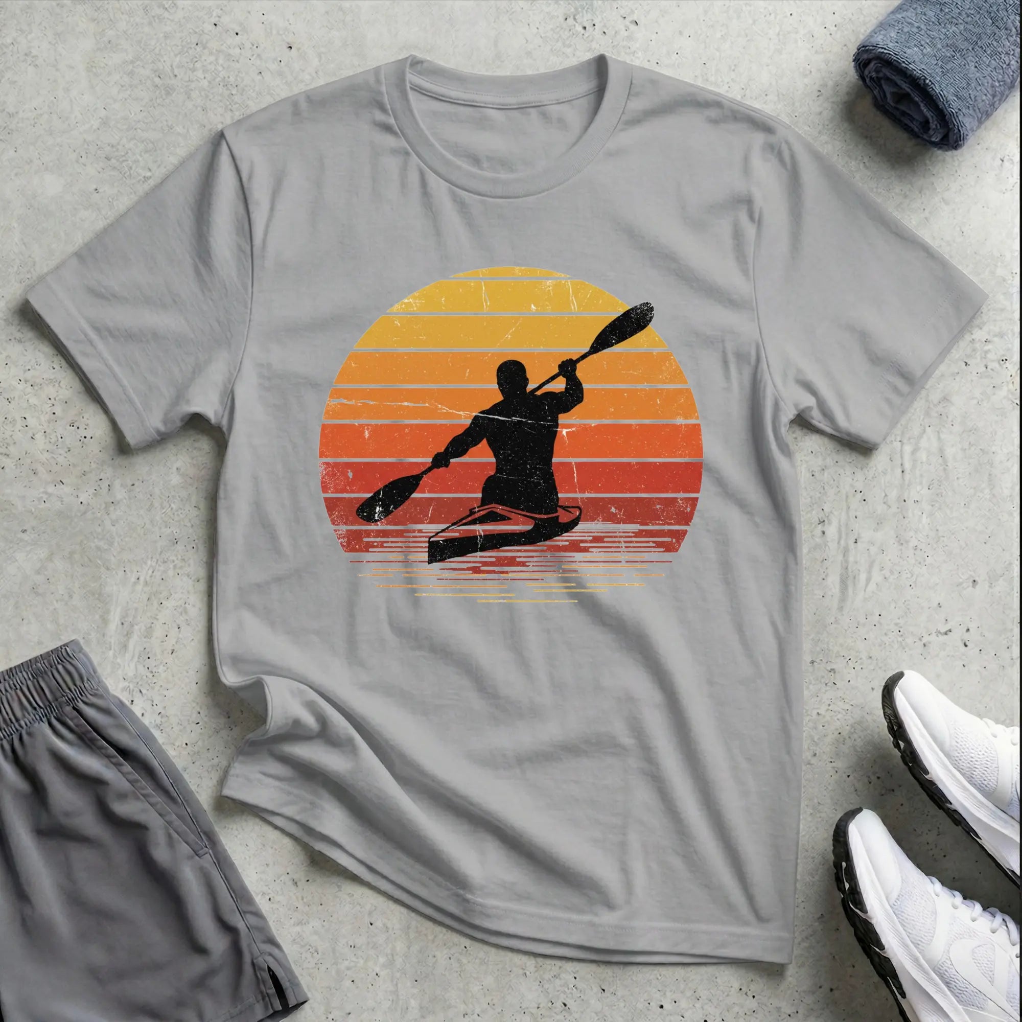 Retro Sunset. Relaxed T-Shirt Printify