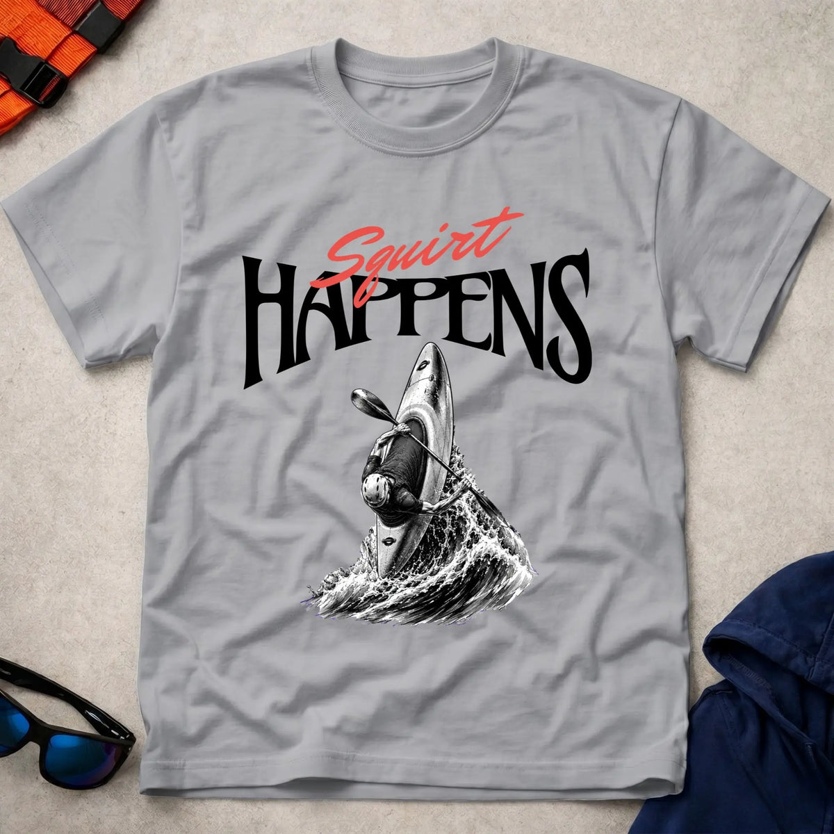 Sport Grey Squirt Happens T-Shirt – Vector Paddle