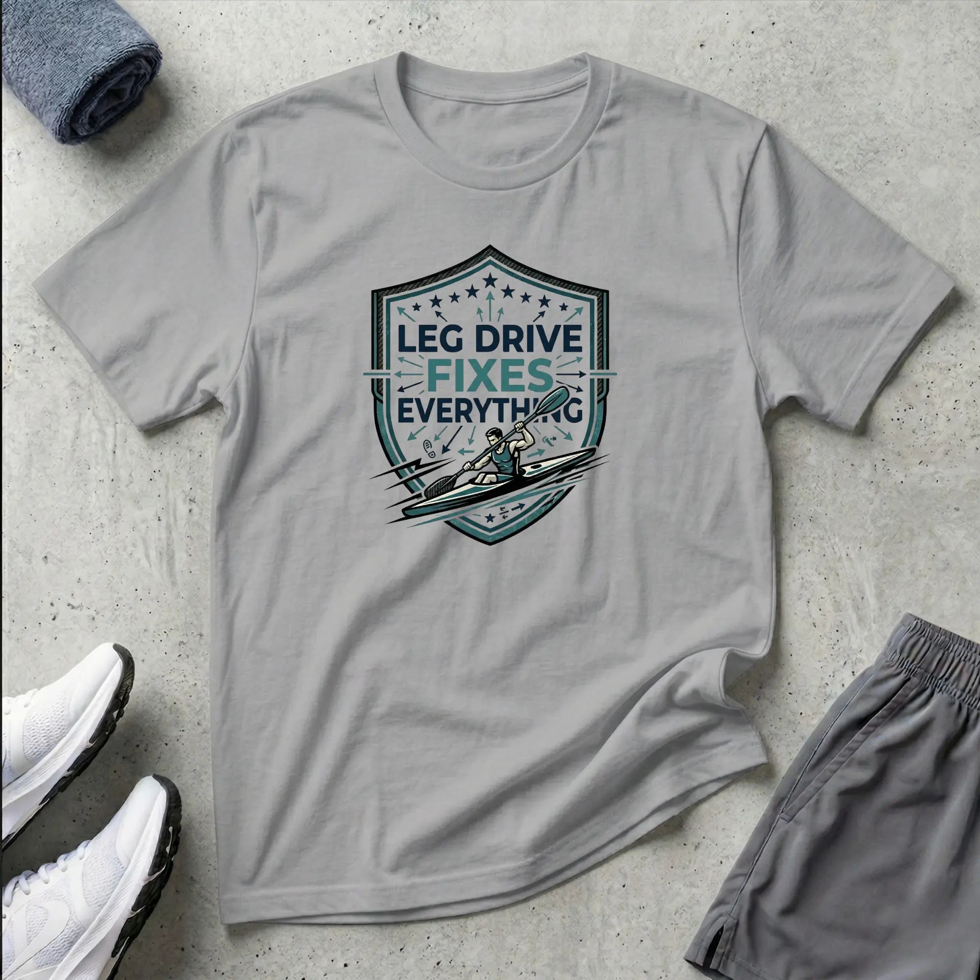Leg Drive Fixes Everything. Kayak Sprint Marathon T-Shirt Printify