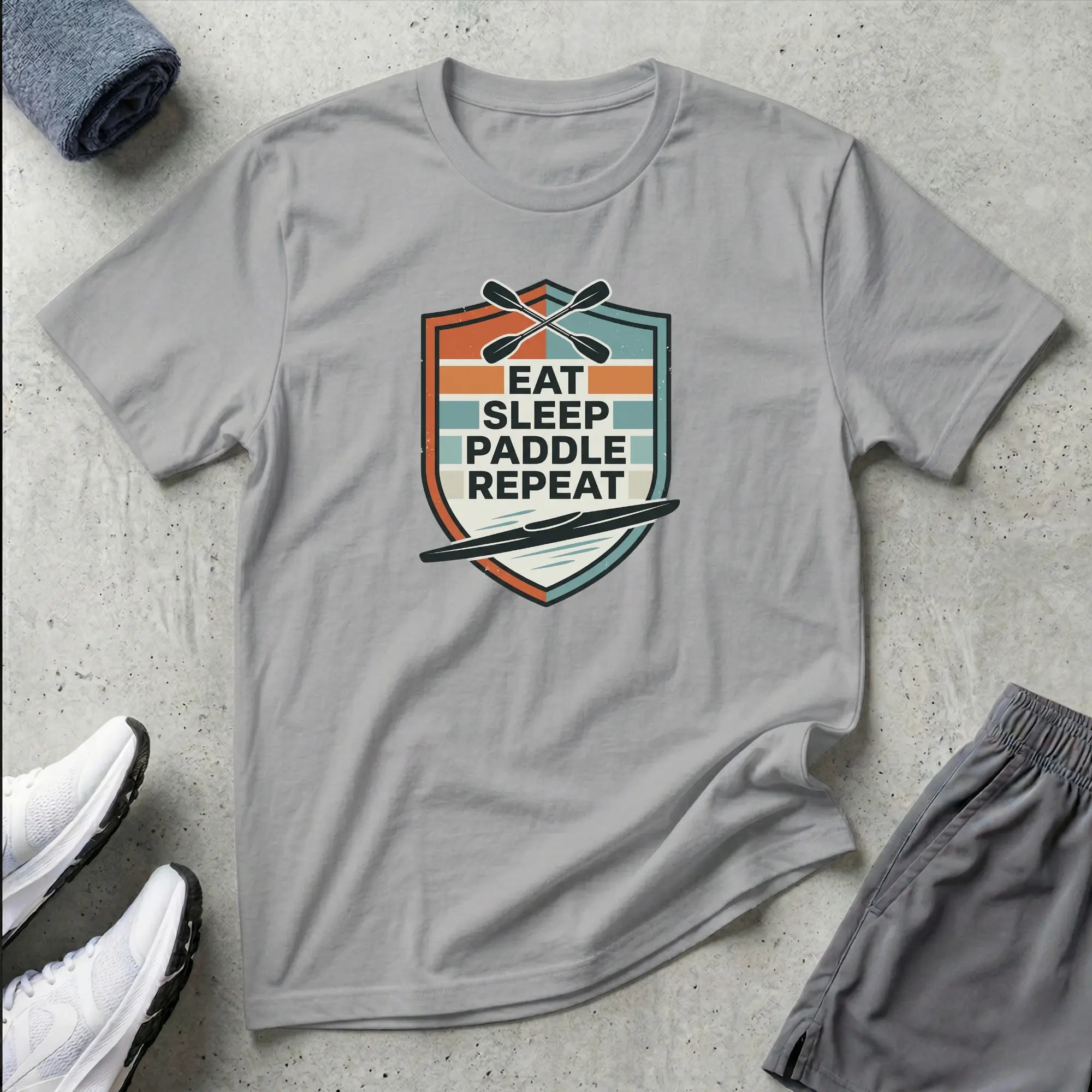 Eat Sleep Paddle Repeat | K1 Kayak T-Shirt Printify