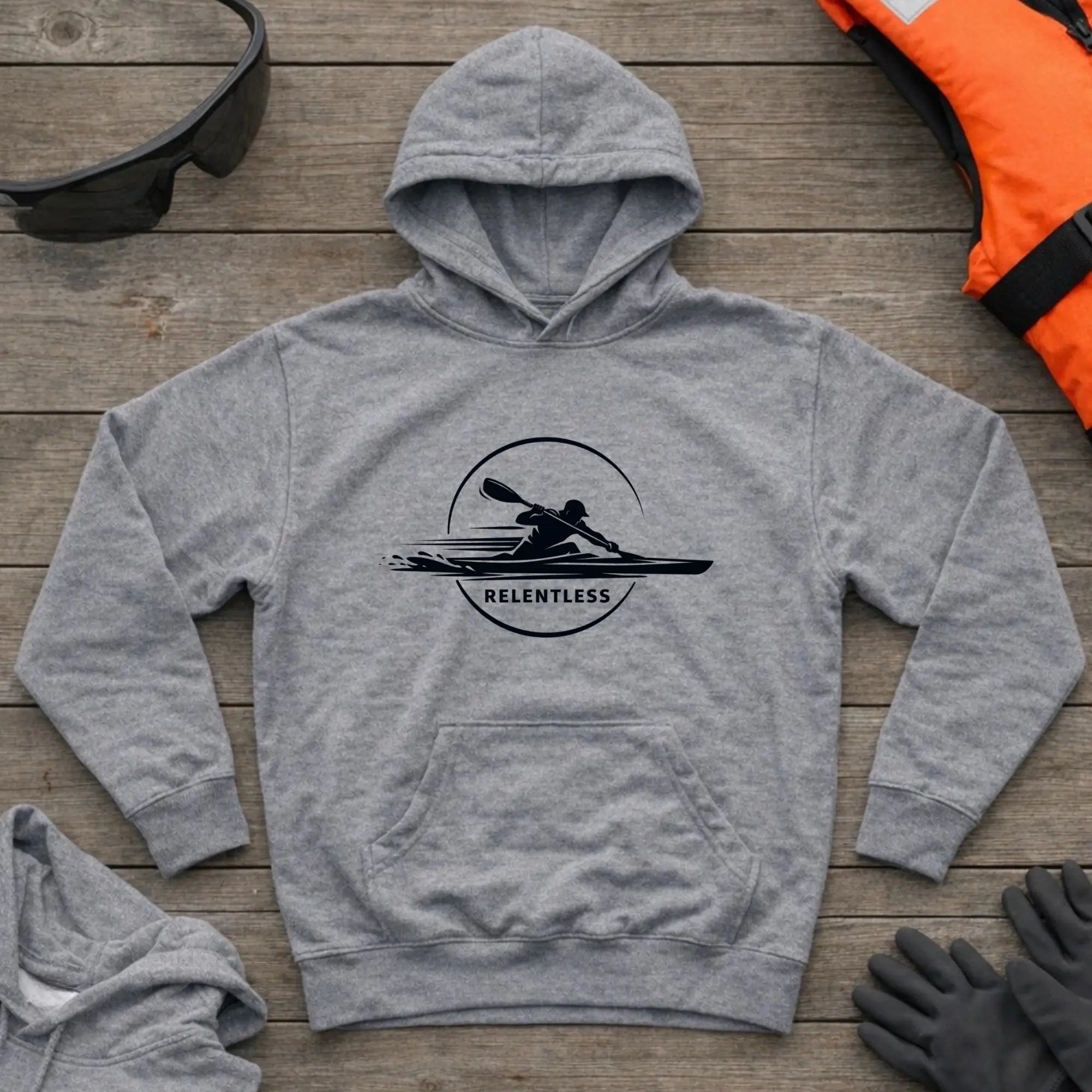 Hoodie - "Relentless" | Kayak Sprint Printify