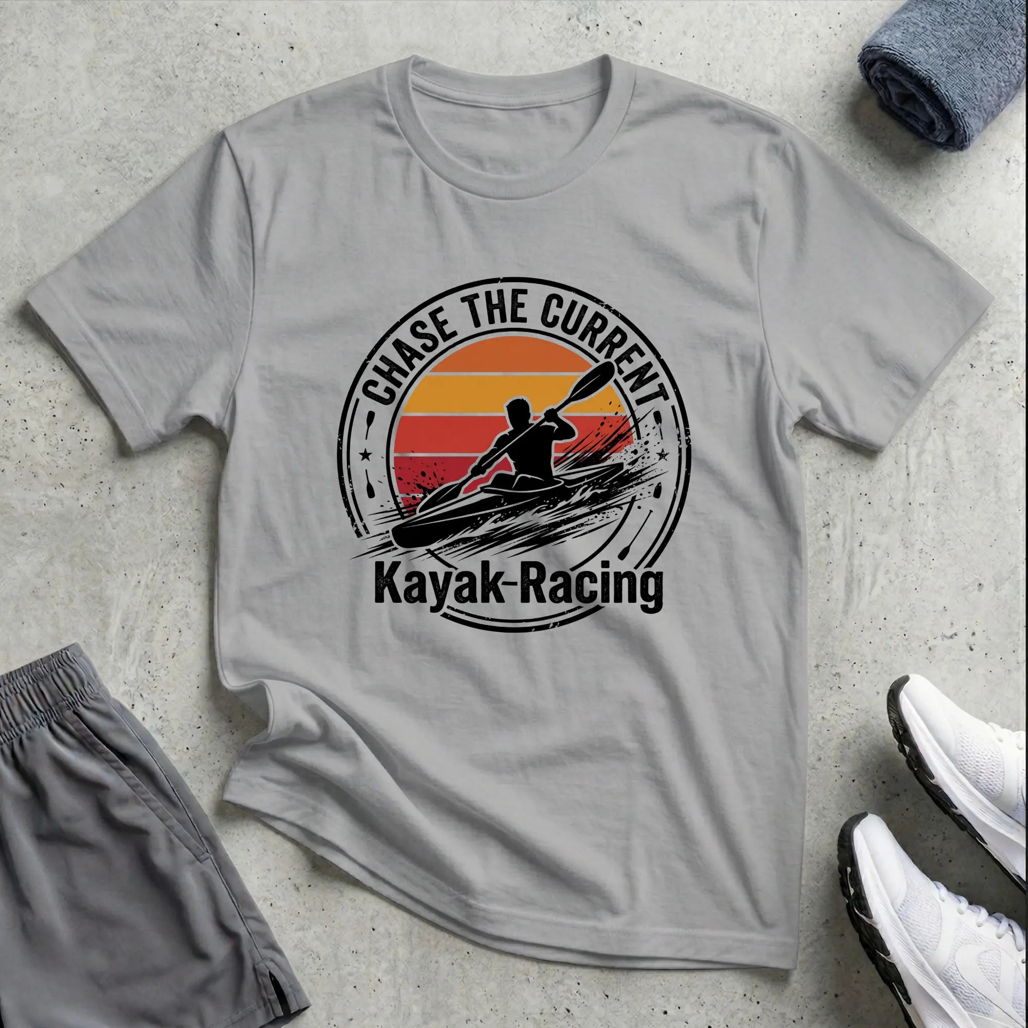Chase The Current - Racing T-Shirt Printify