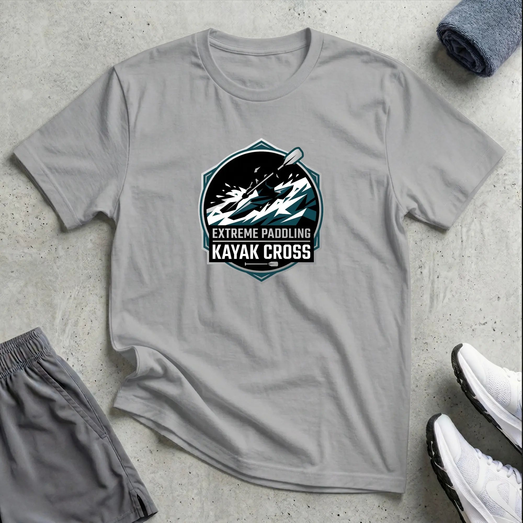 Extreme Paddling. Kayak Cross T-Shirt Printify