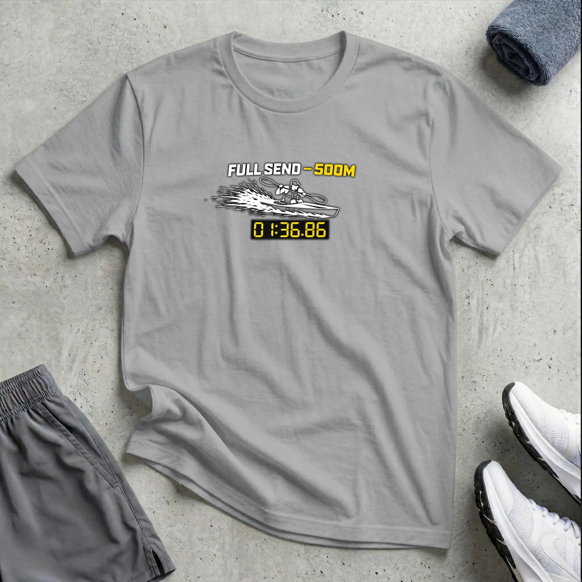 Full Send - 500m. Kayak Sprint T-Shirt Printify
