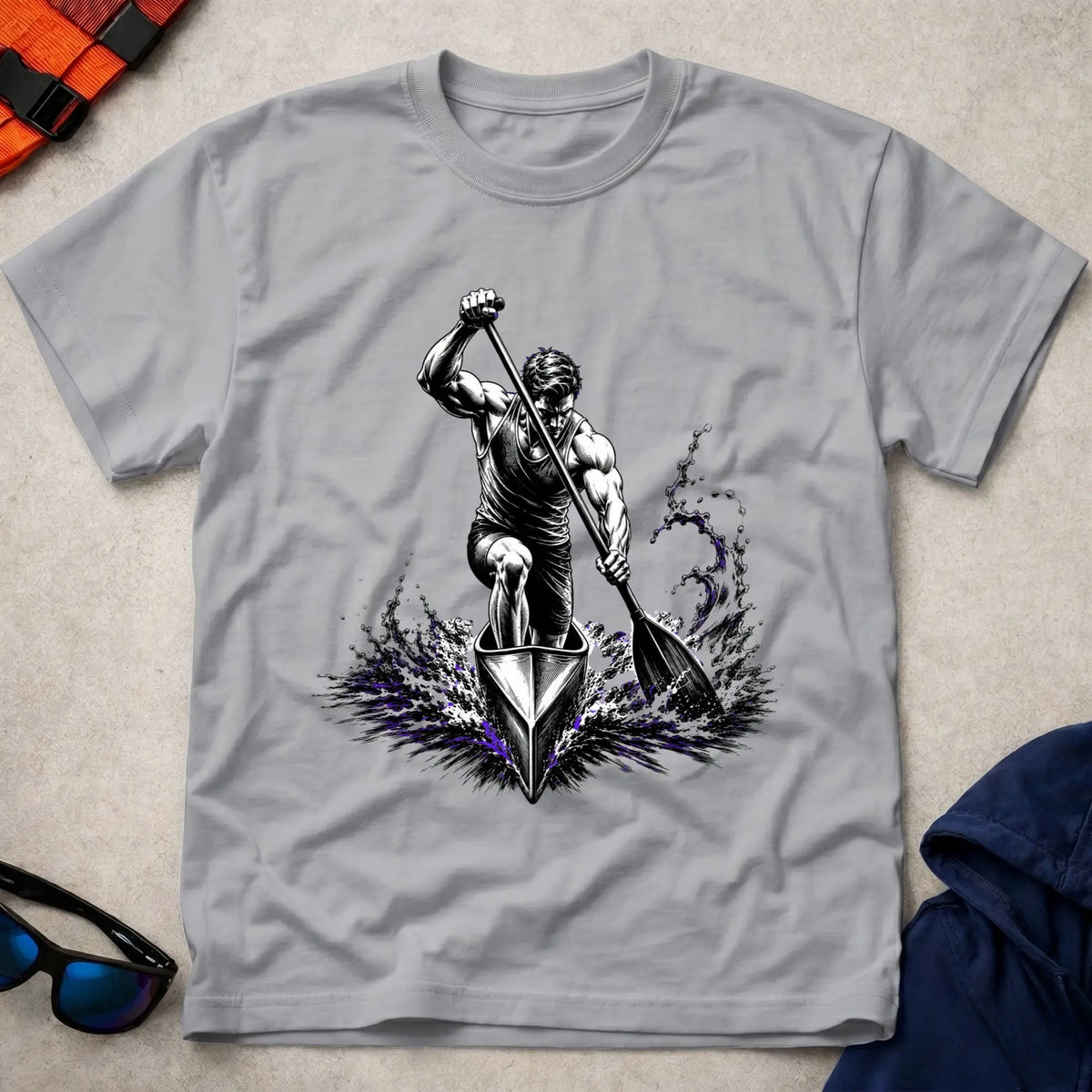 Sport Grey Built By The Water T-Shirt – Vector Paddle