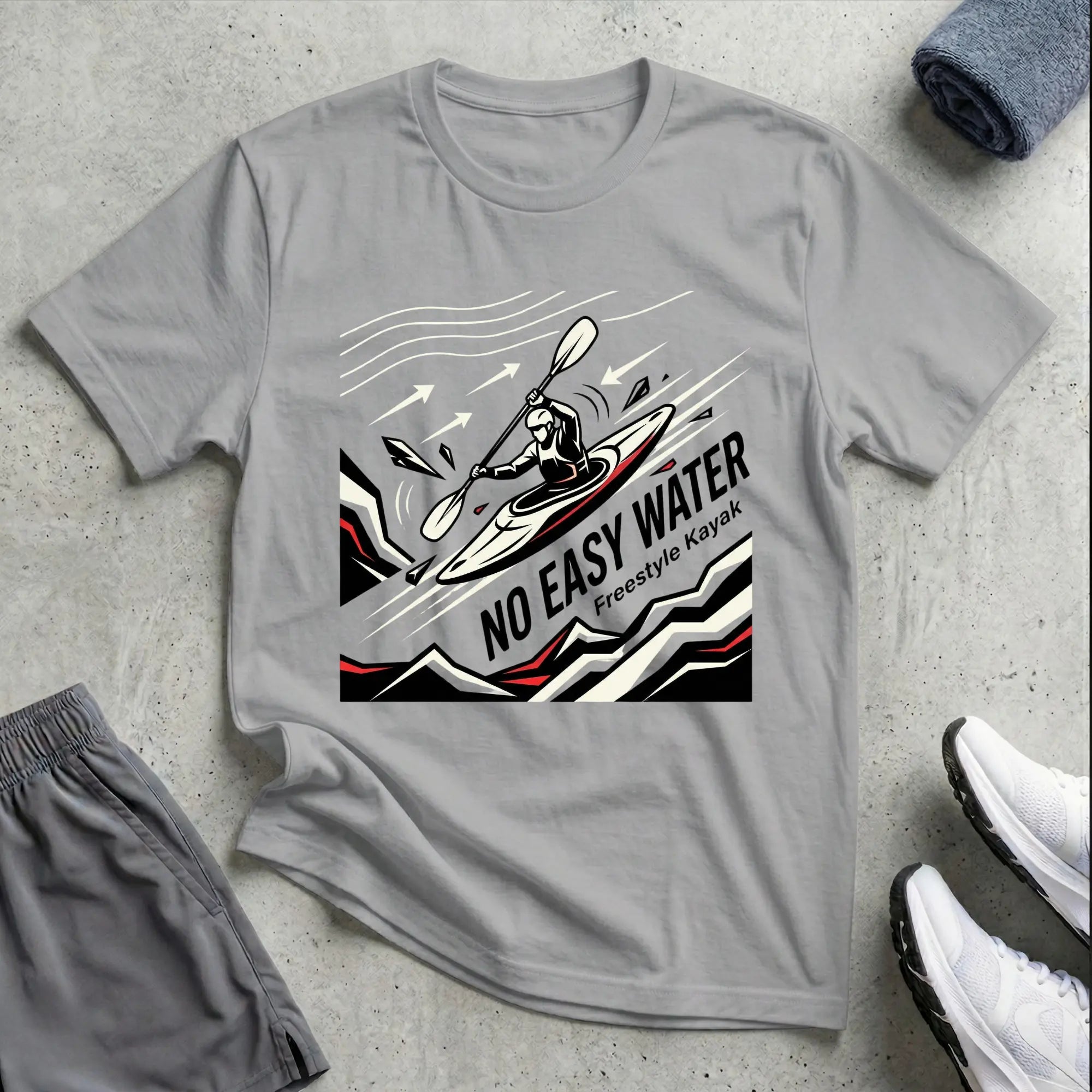 Flow No Easy Water Tee Printify