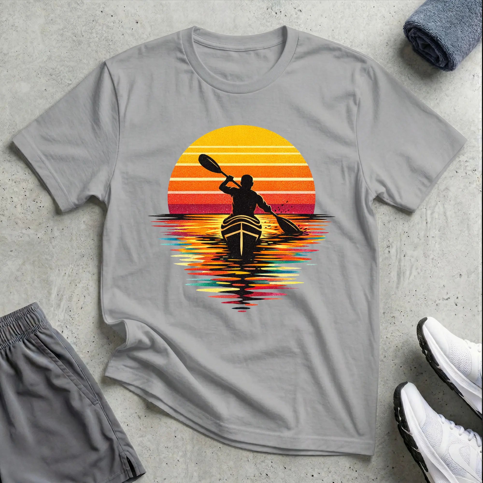 Modern Sunset. Really Relaxed T-Shirt Printify