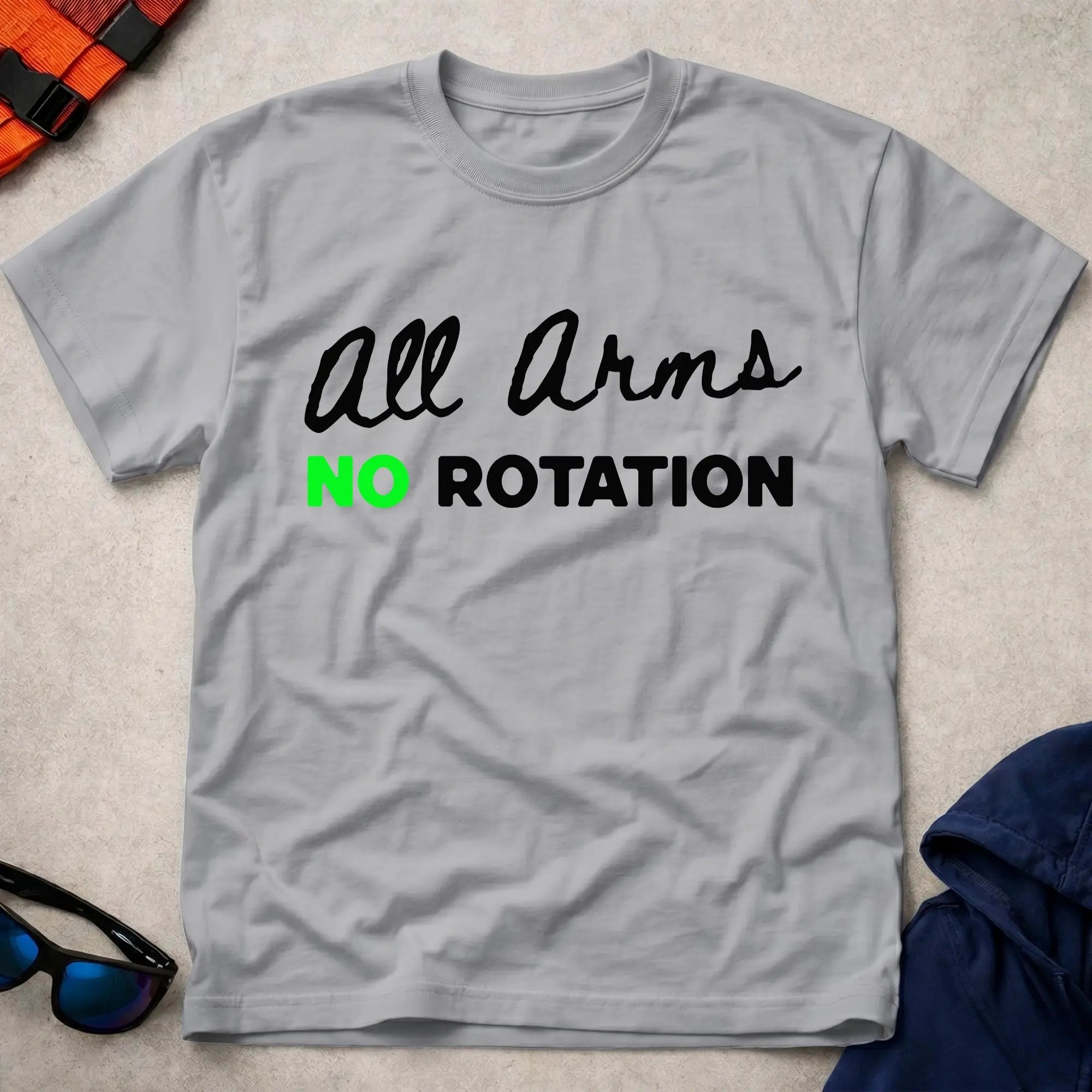 Sport Grey No Rotation tee — funny paddling technique gift — Vector Paddle