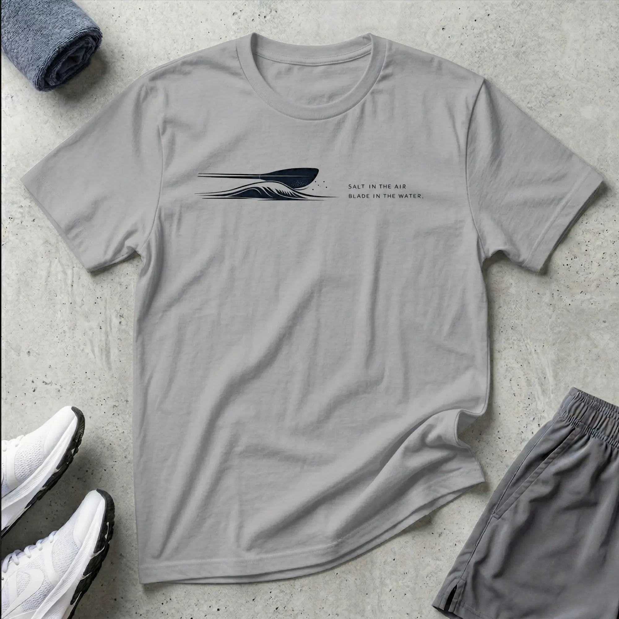 Salt In The Air - Blade In The Water. Ocean Kayak T-Shirt Printify