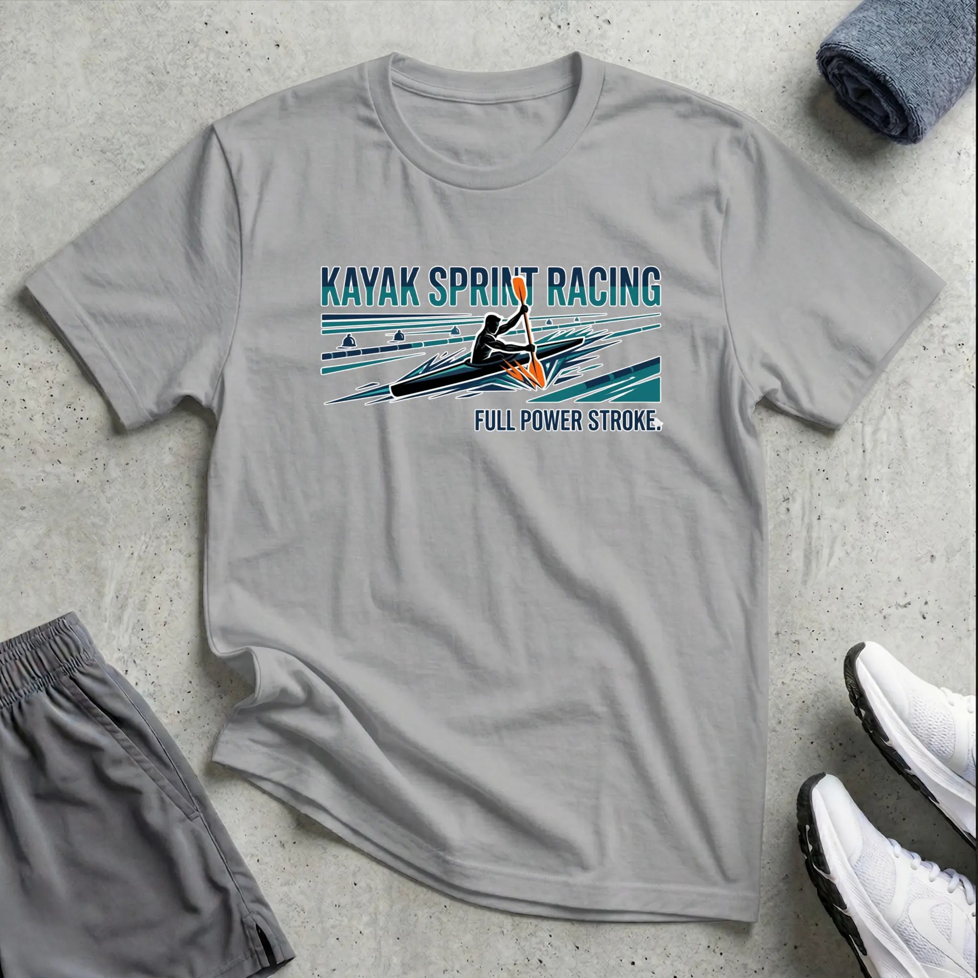 Kayak Sprint Racing T-Shirt Printify