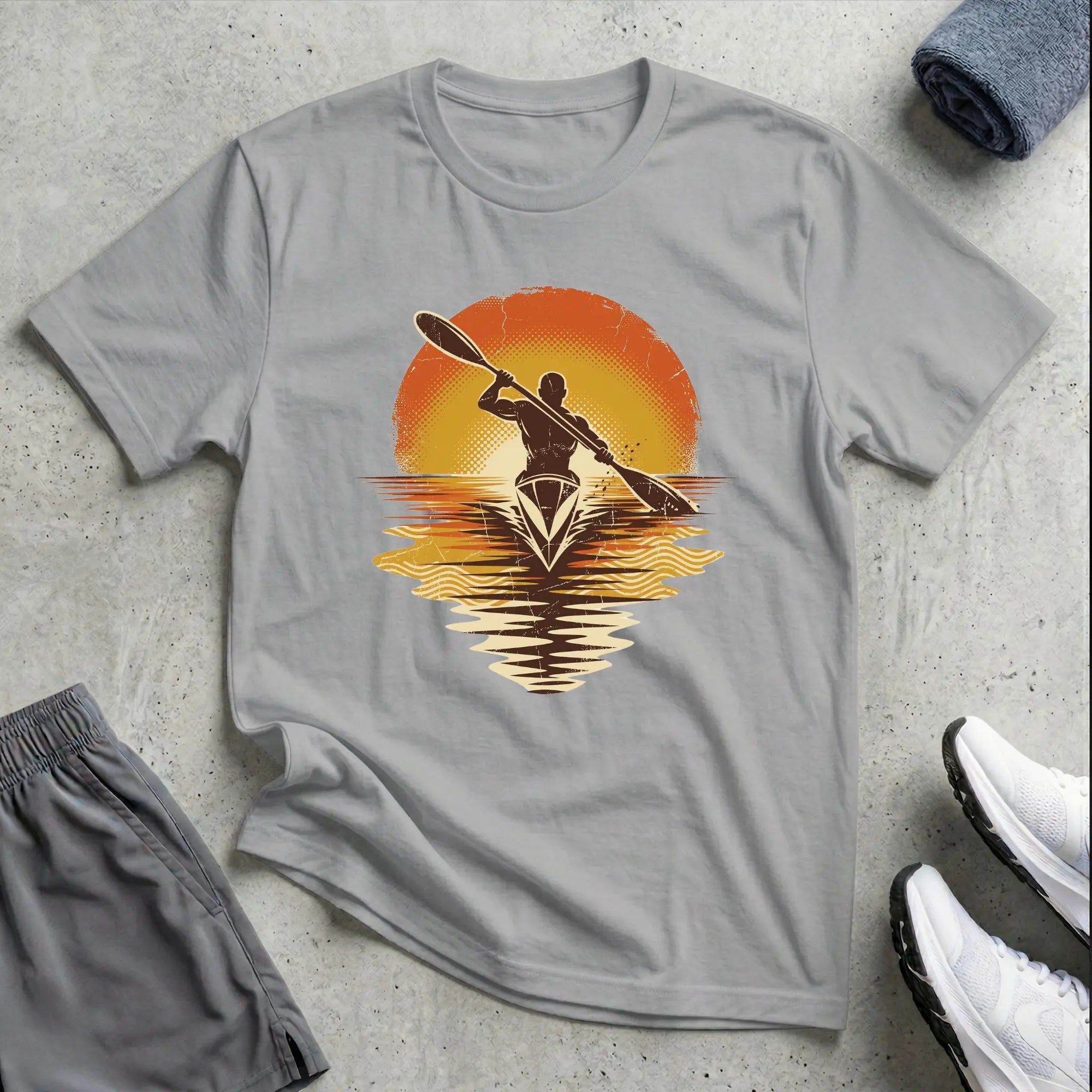 Retro Sunset Really Relaxed T-Shirt Printify