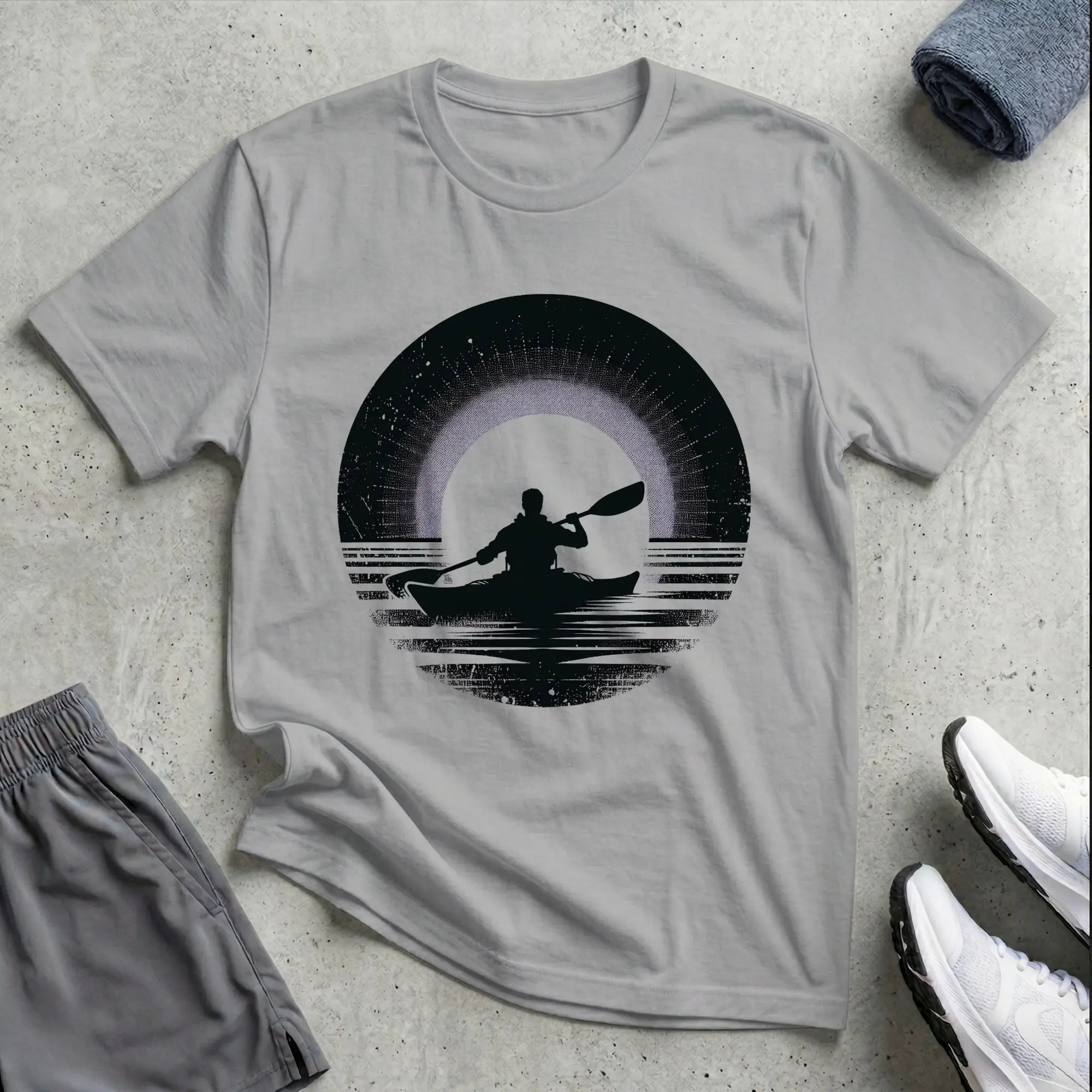 Sunset Silhouette Relaxed T-Shirt Printify