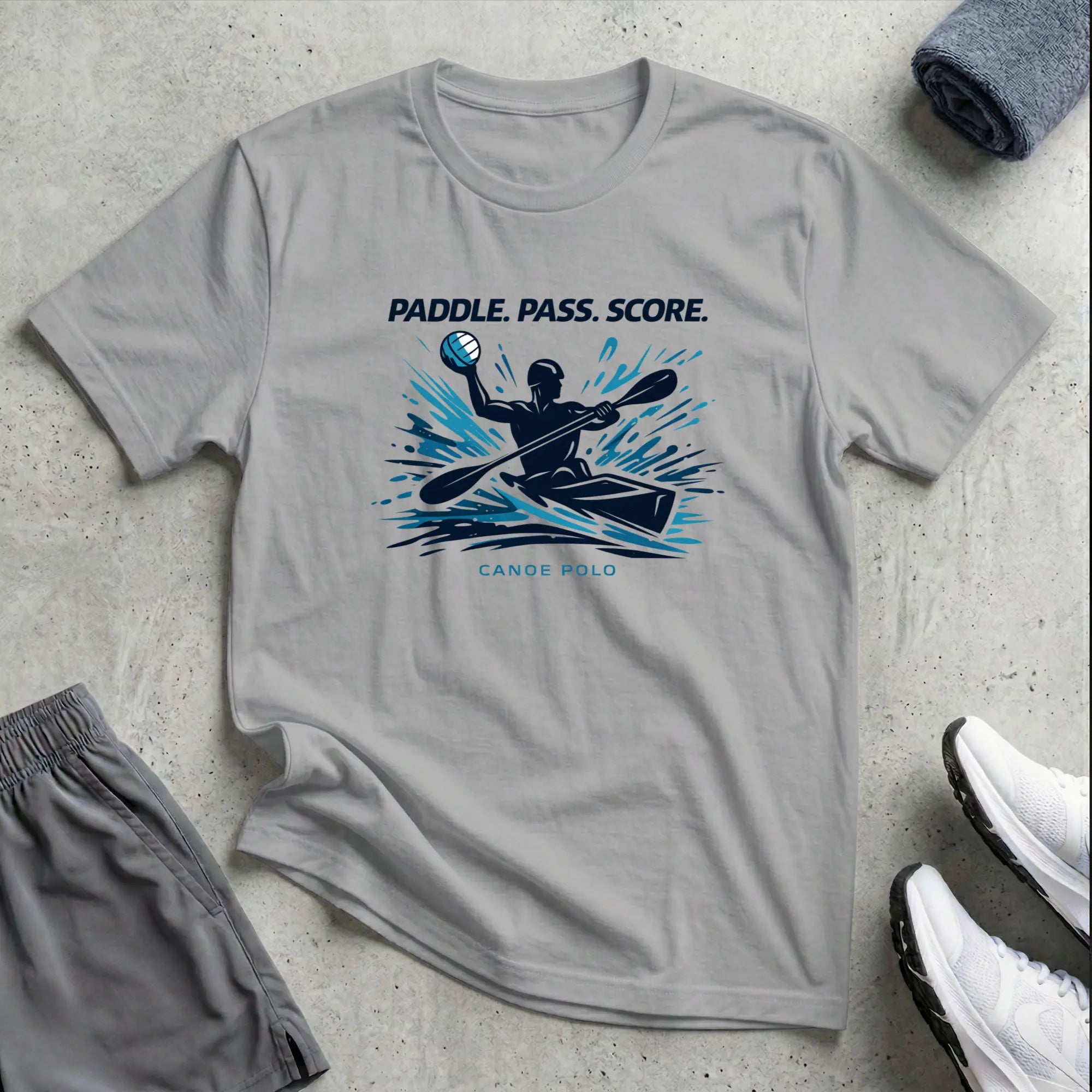 Paddle Pass Score. Canoe Polo T-Shirt Printify