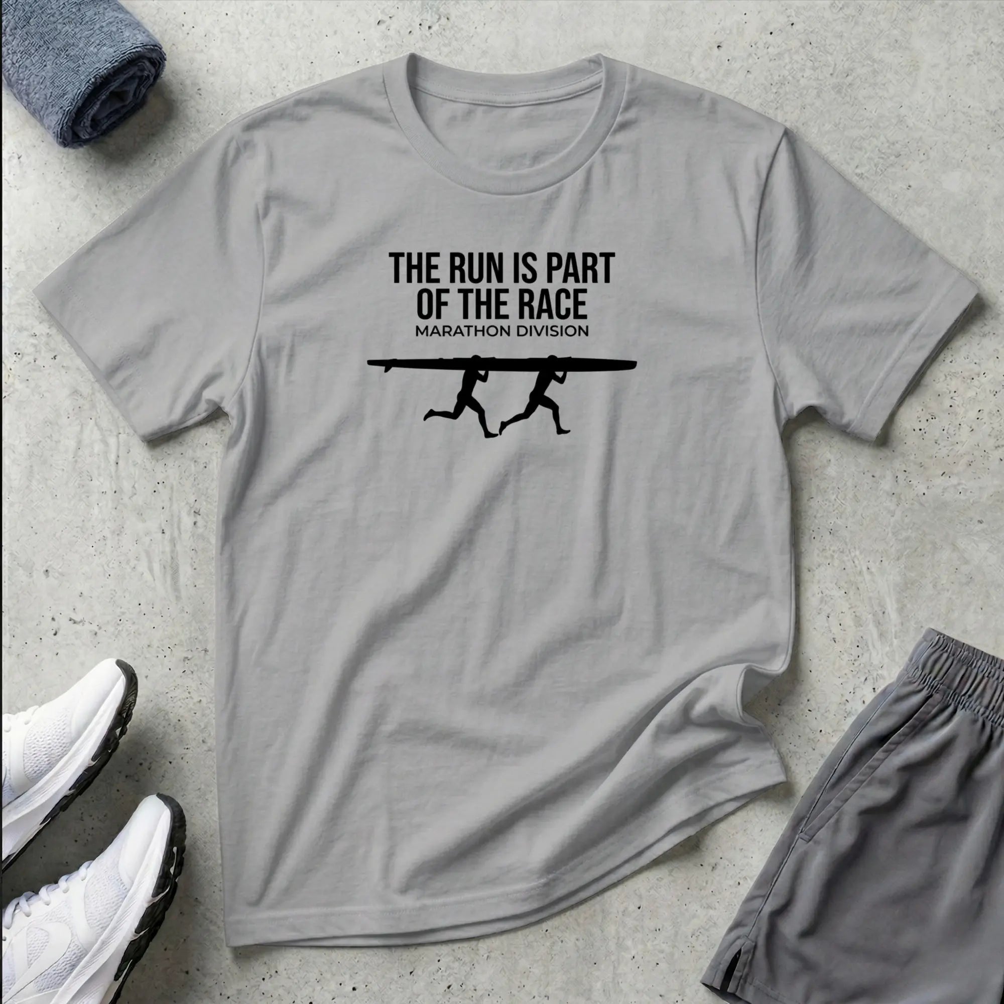 The Run Is Part Of The Race. Marathon Division K2 C2. Kayak Canoe T-Shirt Printify