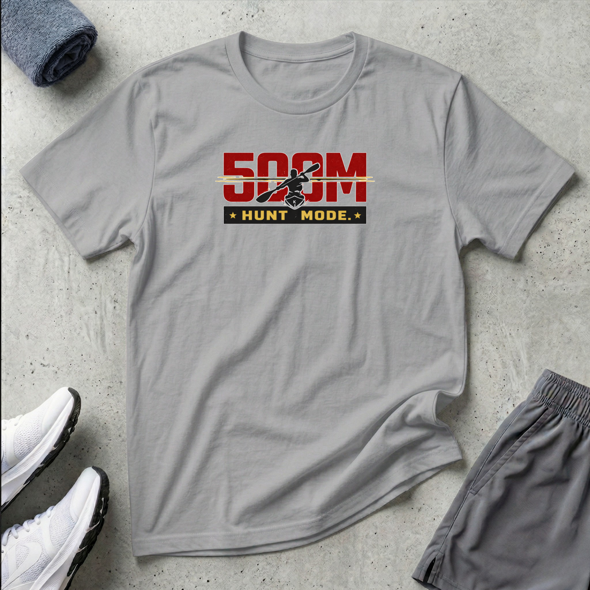 500m Hunt Mode. Kayak Sprint T-Shirt