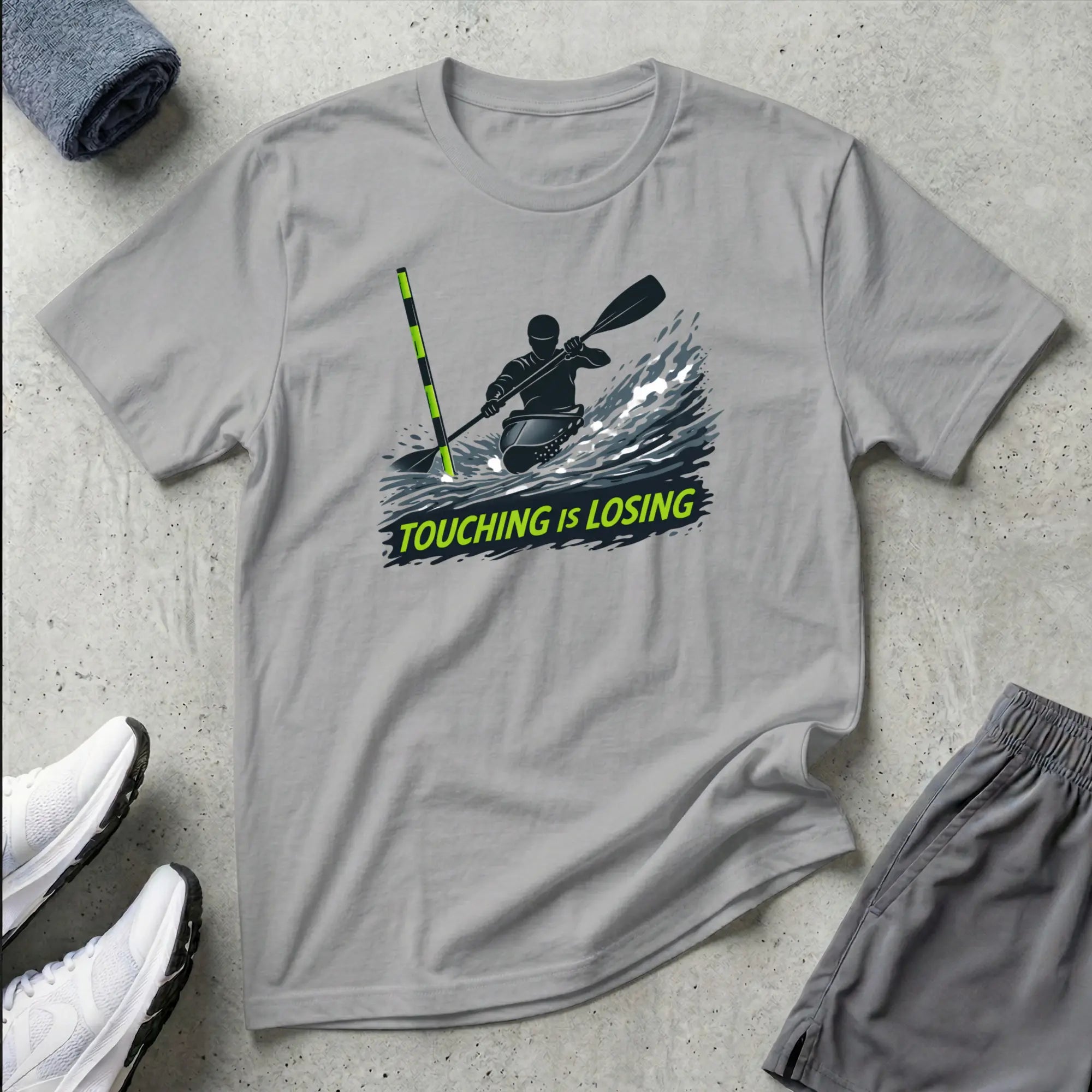 Slalom Kayak Cross - Touching is Losing T-Shirt Printify
