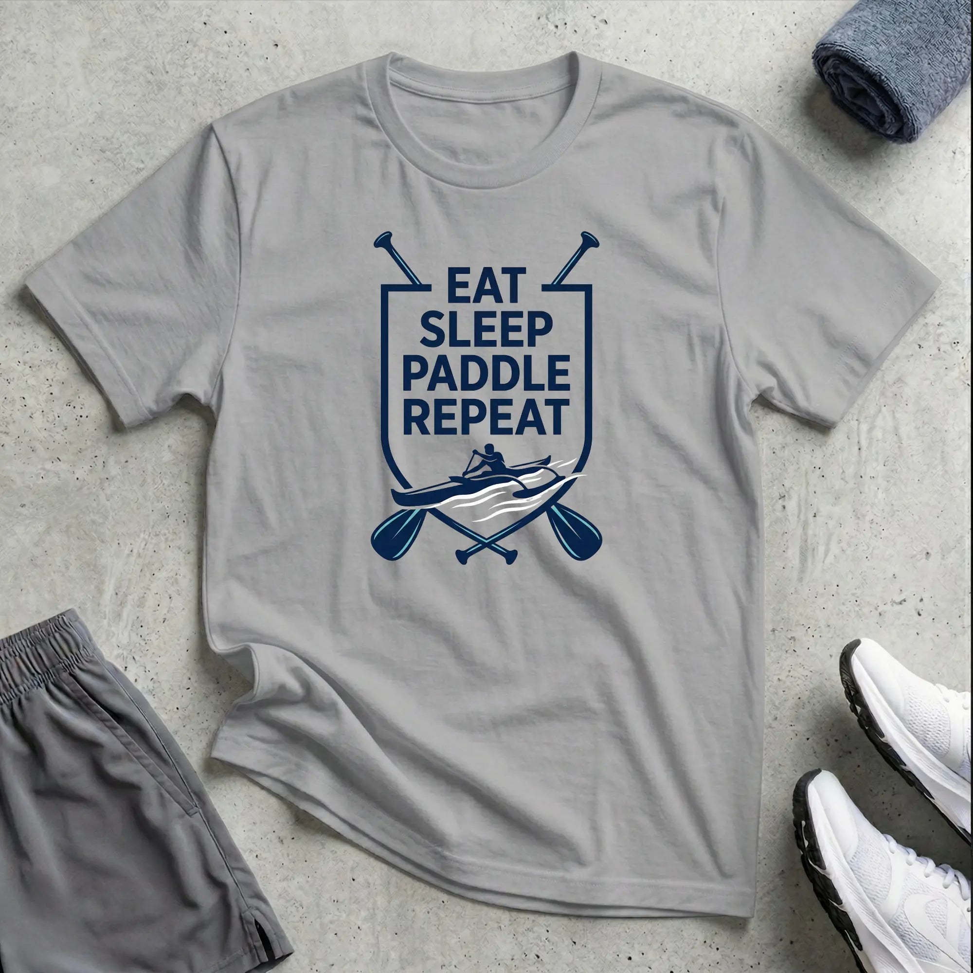 Eat Sleep Paddle Repeat. Va'a T-Shirt - LH Printify