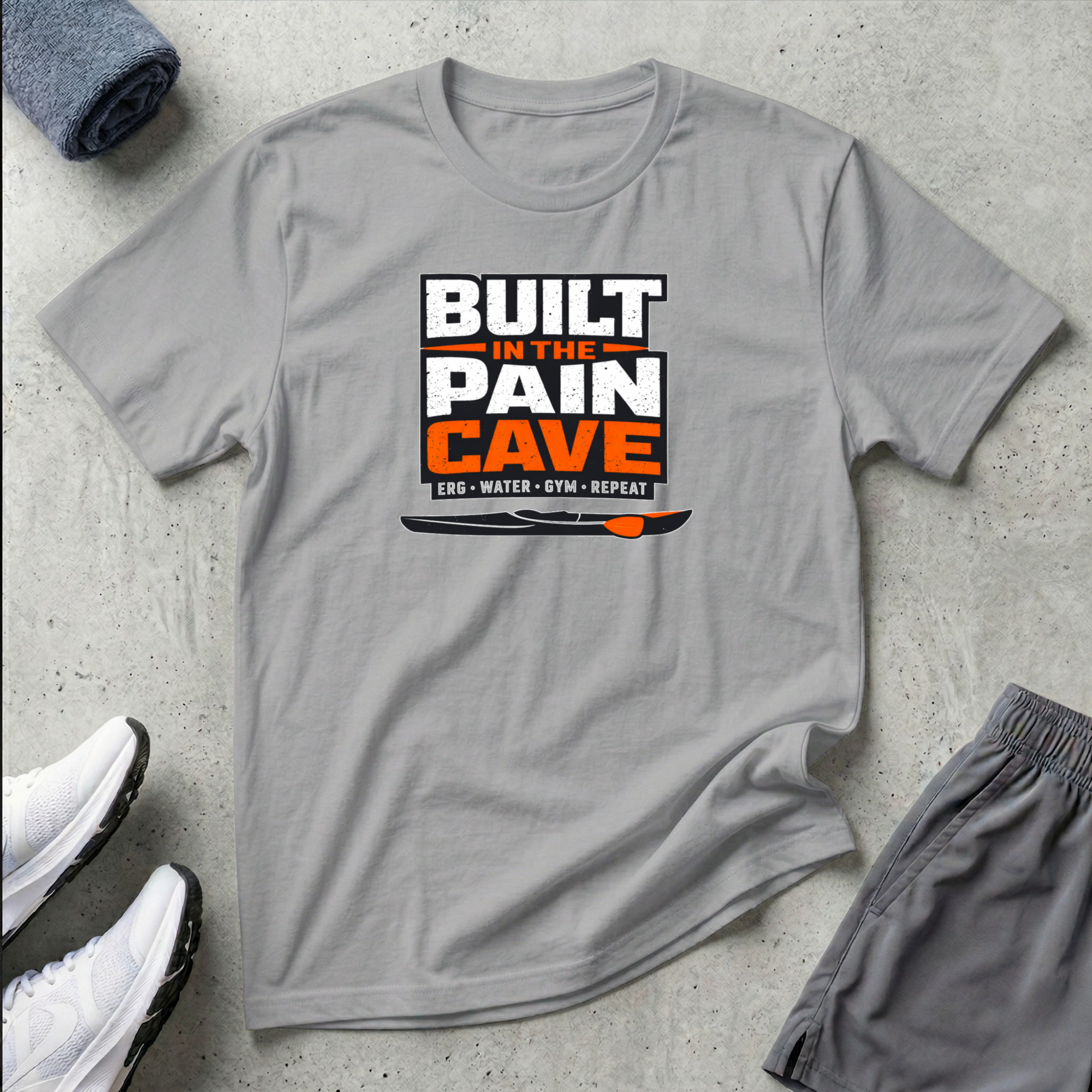 Built In The Pain Cave. Kayak Canoe T-Shirt