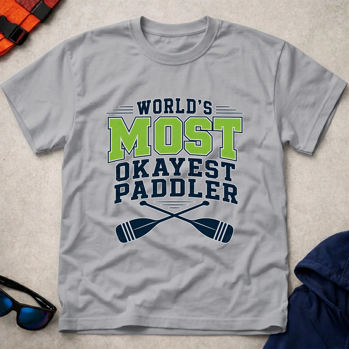 Sport Grey World's Most Okayest Paddler t-shirt – Vector Paddle