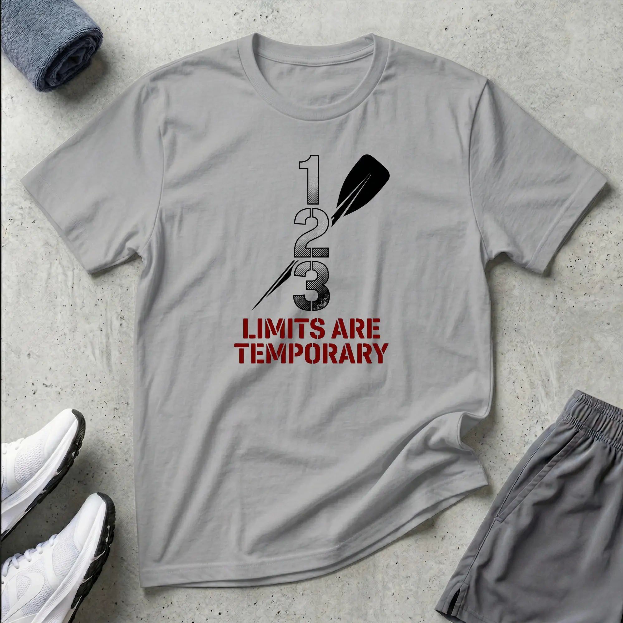Paracanoe. 1 2 3 Limits Are Temporary. T-Shirt Printify