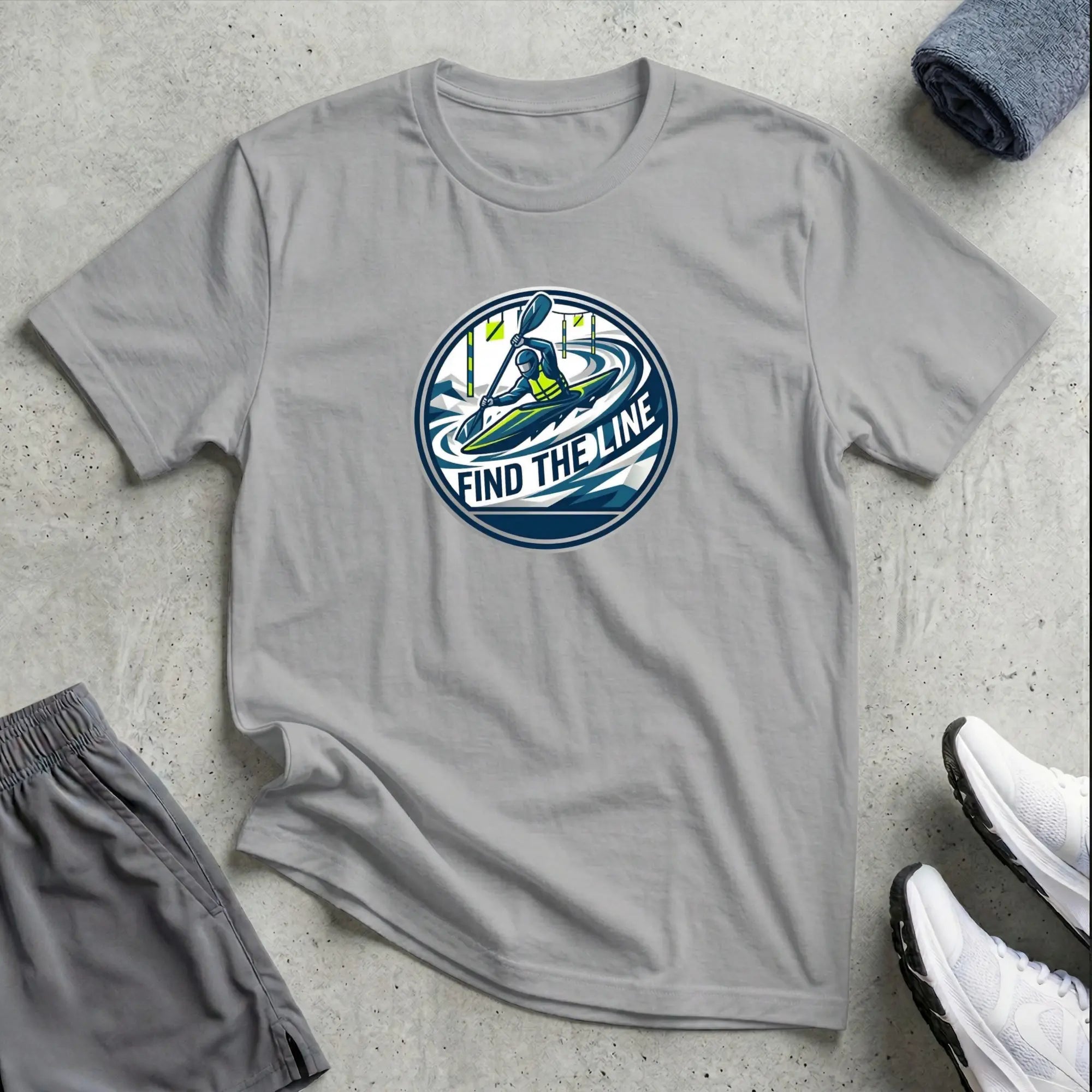 Slalom. Find The Line. Kayak Cross T-Shirt Printify