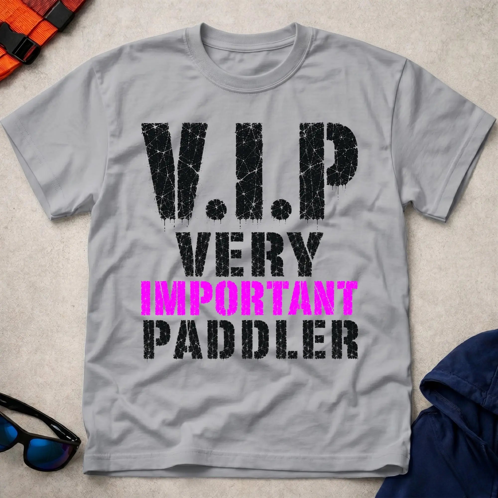 Sport Grey V.I.P. tee — funny paddling gift — Vector Paddle