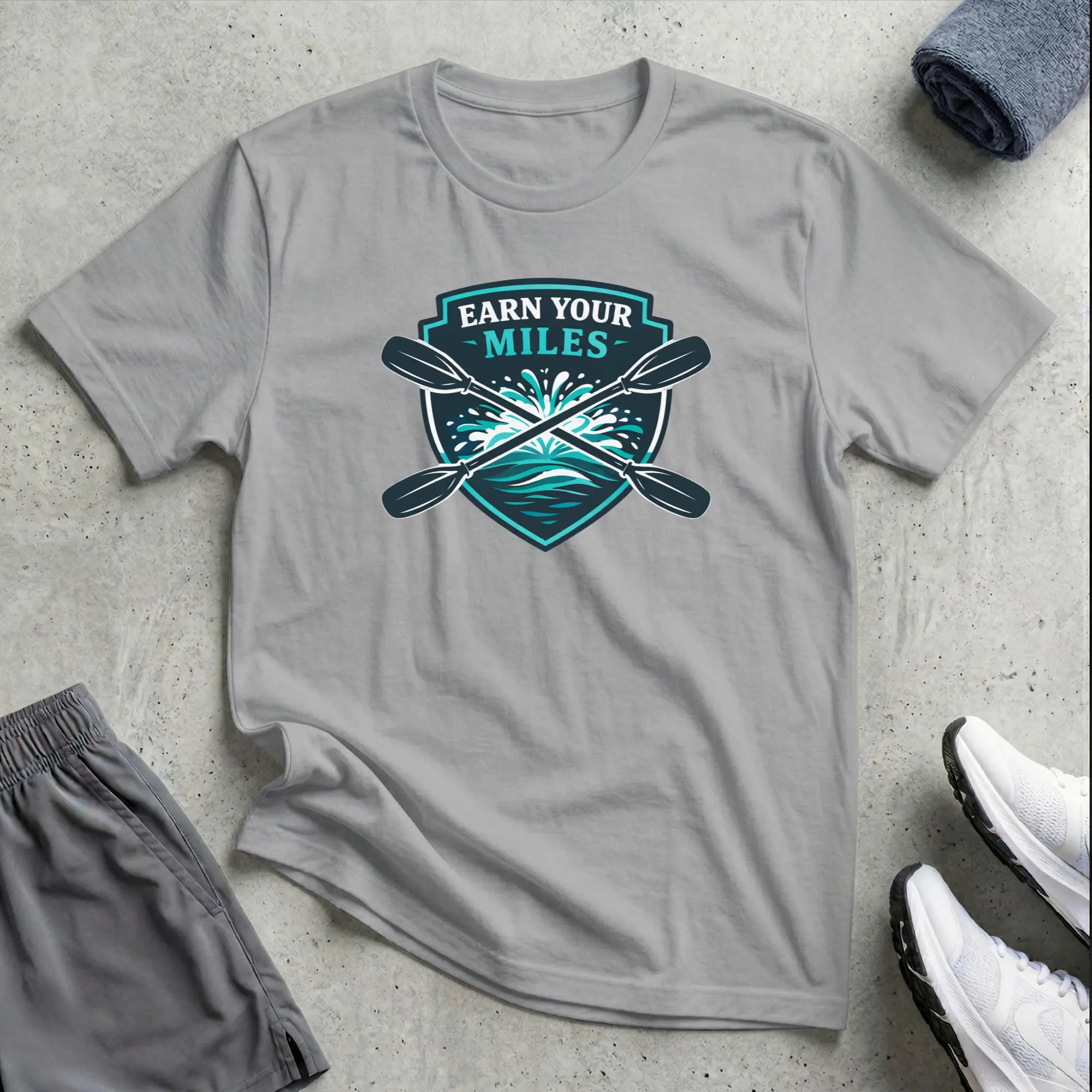 Earn Your Miles - Kayak T-Shirt - LH Printify