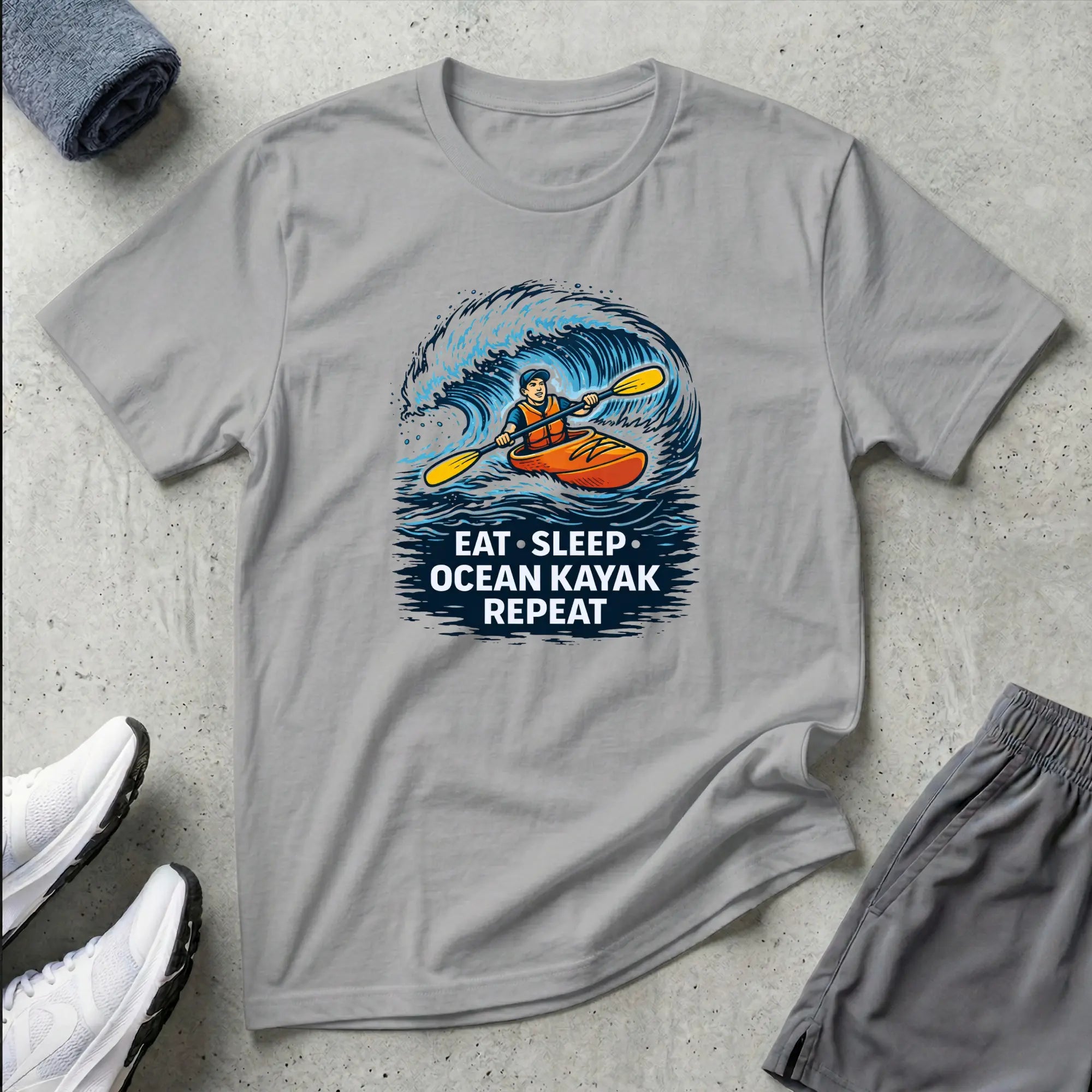 Eat Sleep Ocean Kayak Repeat T-Shirt Printify