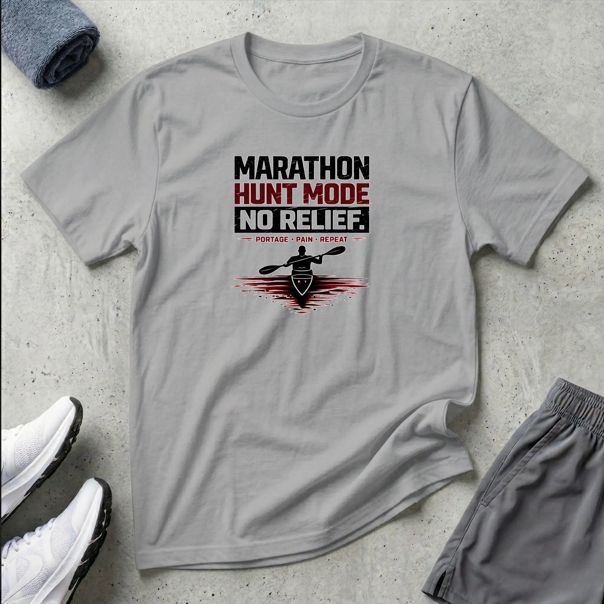Marathon - Hunt Mode - No Relief. Kayak T-shirt Printify